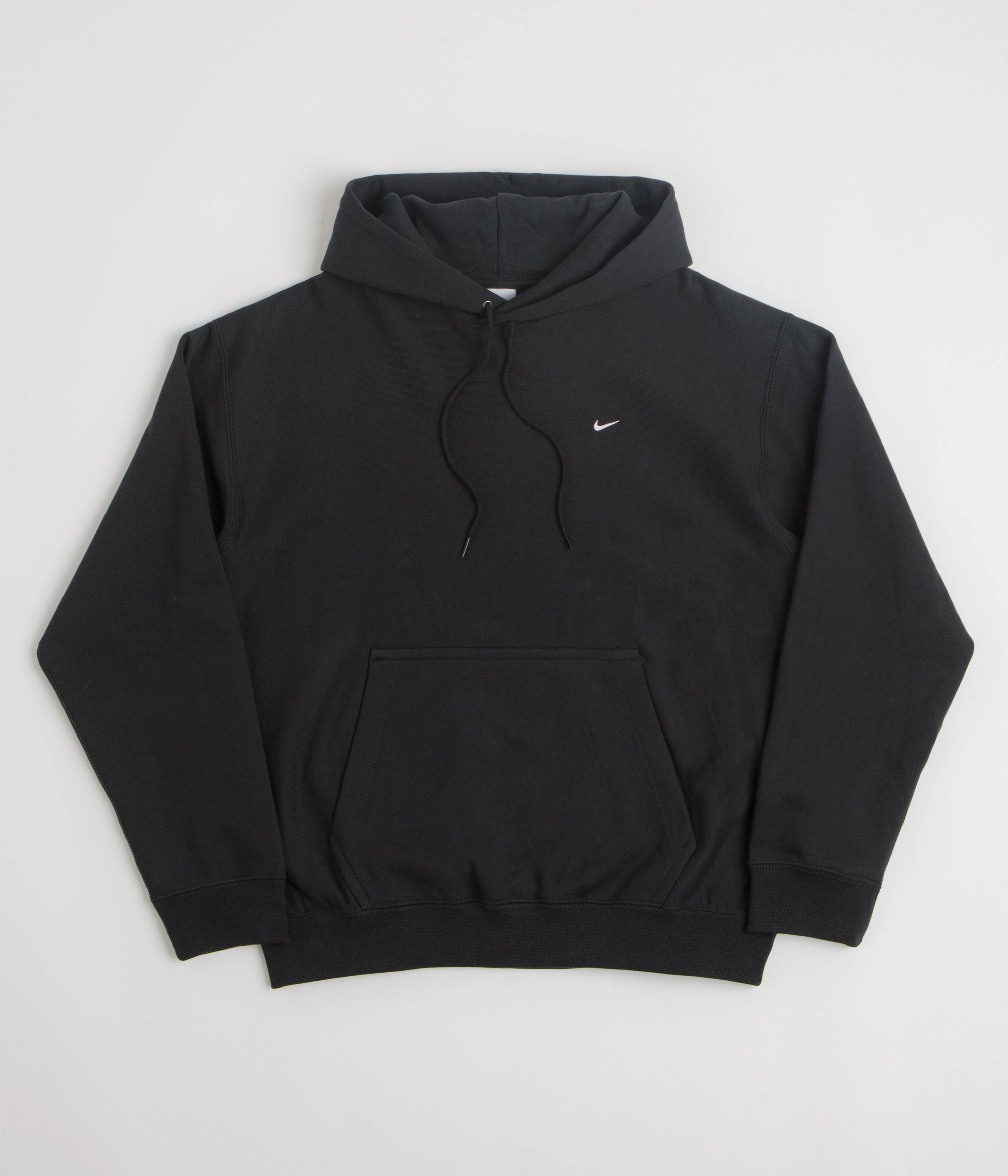 Nike Solo Swoosh Hoodie - Black / Black / White / White Surfing wear