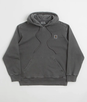 Pastel color Drop Shoulder Carhartt Nelson Hoodie - Graphite