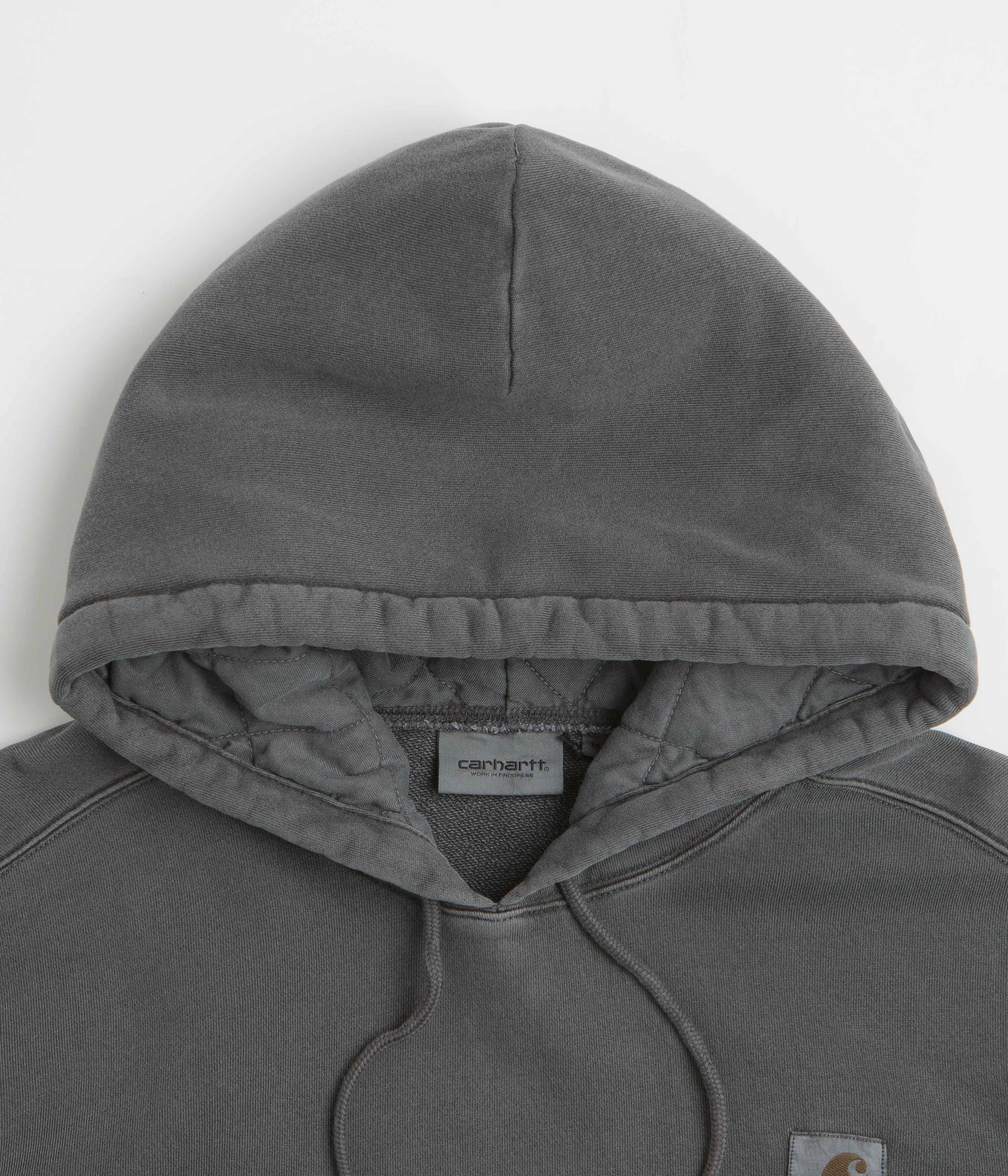 Layered Look Lightweight Fabric Carhartt Nelson Hoodie - Graphite