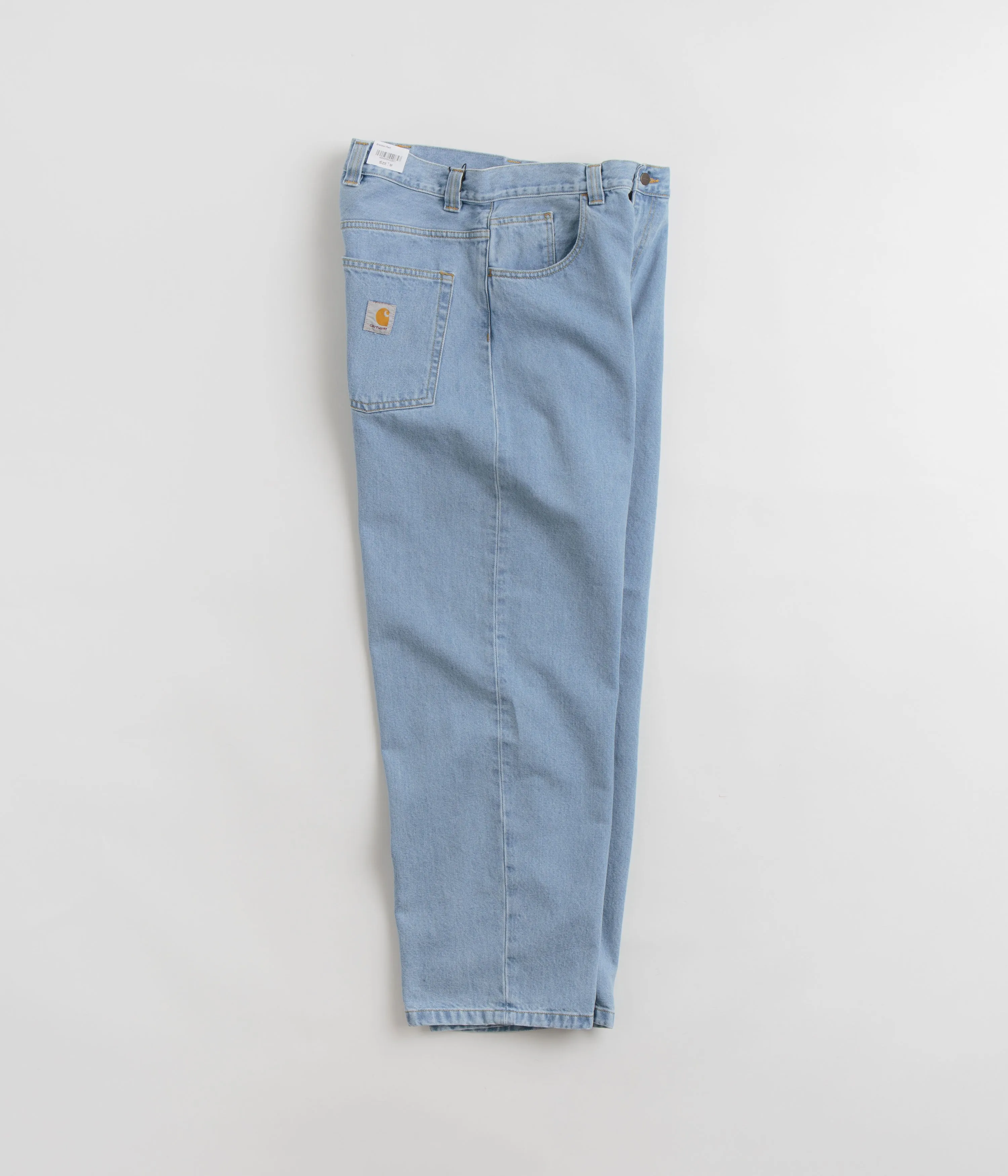 Carhartt Brandon Denim Pants - Blue Heavy Stone Bleach Cool Day Look
