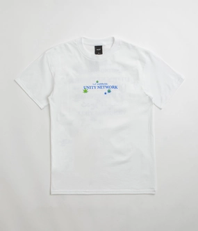 Pocket Reinforcement HUF Unity Network T-Shirt - White