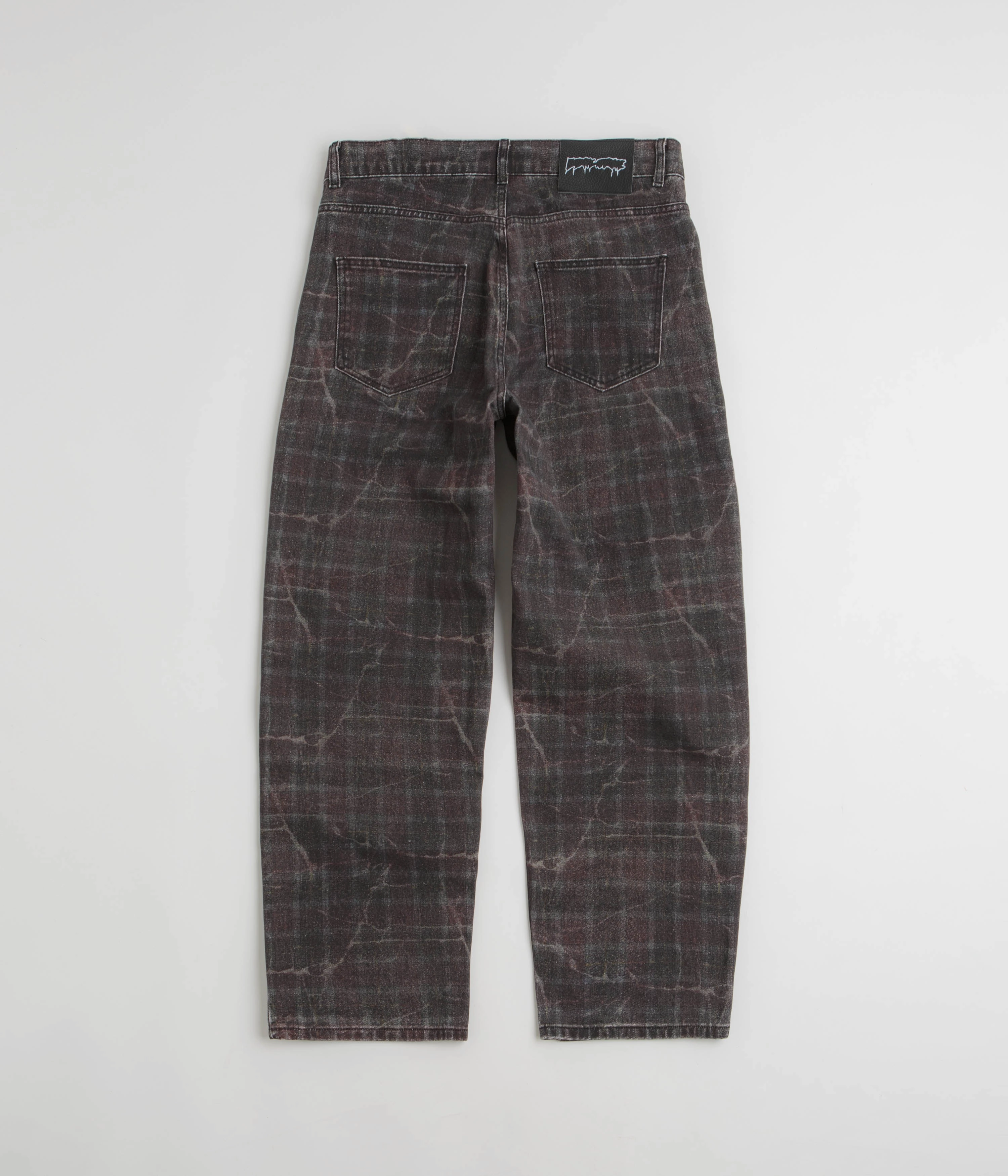 Rainy Day Everyday Fucking Awesome Distressed Plaid Fecke Jeans - Plaid