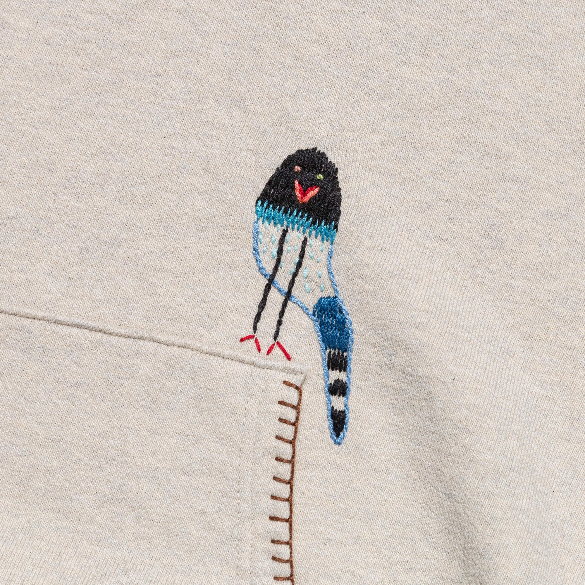 TOP SWT Knit Hoodie (MAGPIE) - Ecru Easy Layer