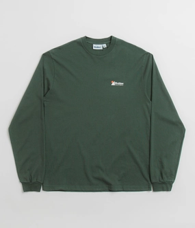 Butter Goods Pigment Dye Long Sleeve T-Shirt - Forest Boat Neck