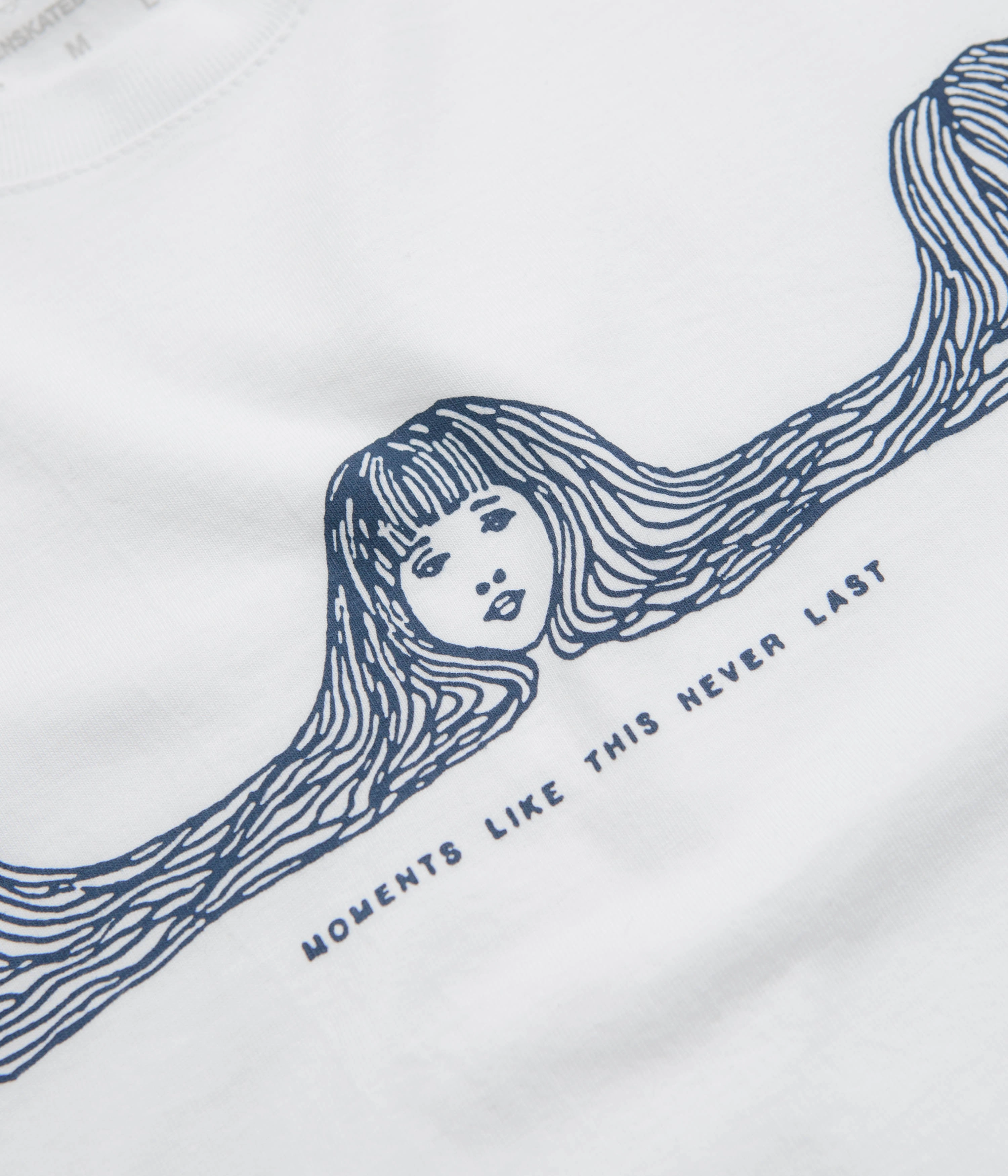 Garden Moments T-Shirt - White Sleek Design