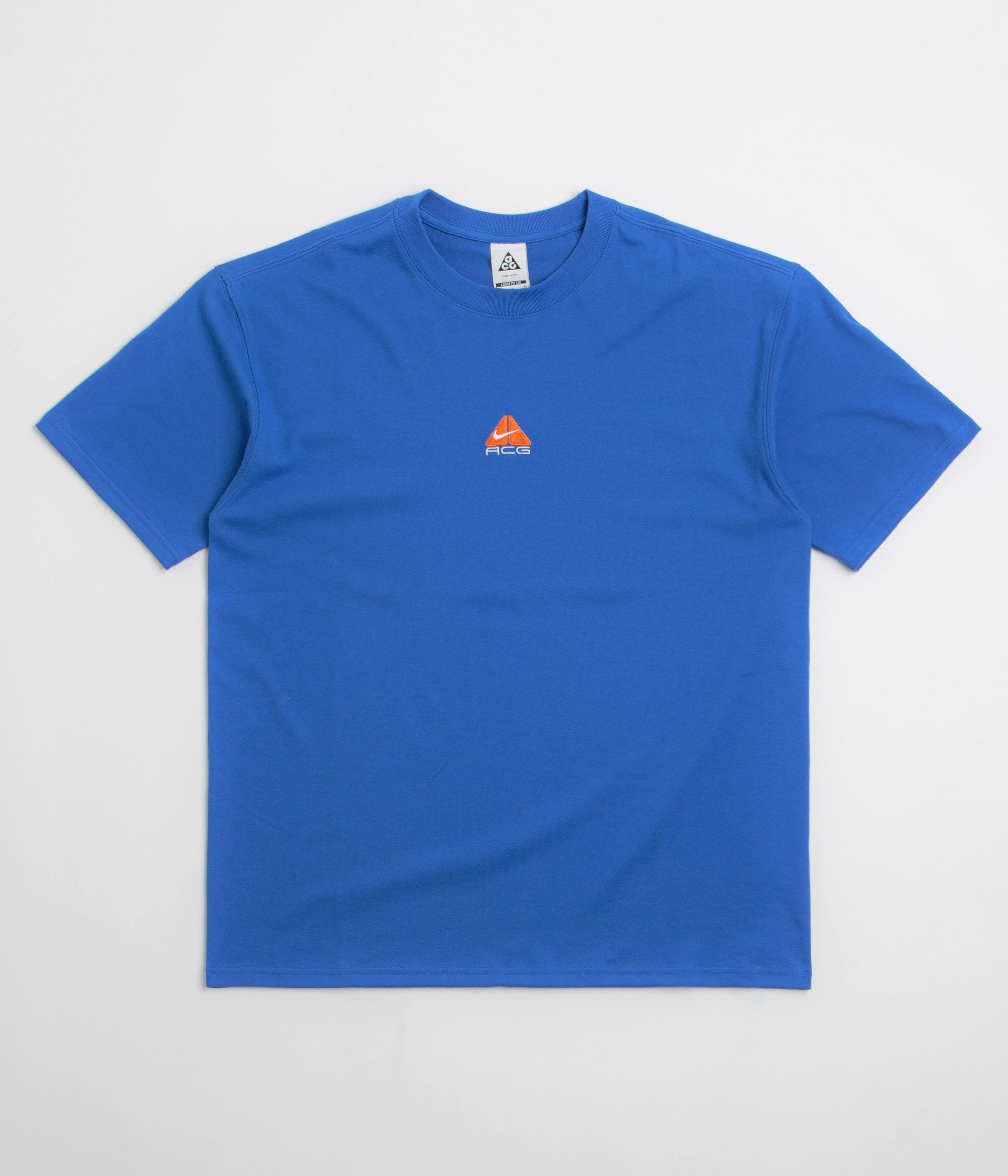 Solid color purity Non Irritating Seams Nike ACG Lungs T-Shirt - Game Royal