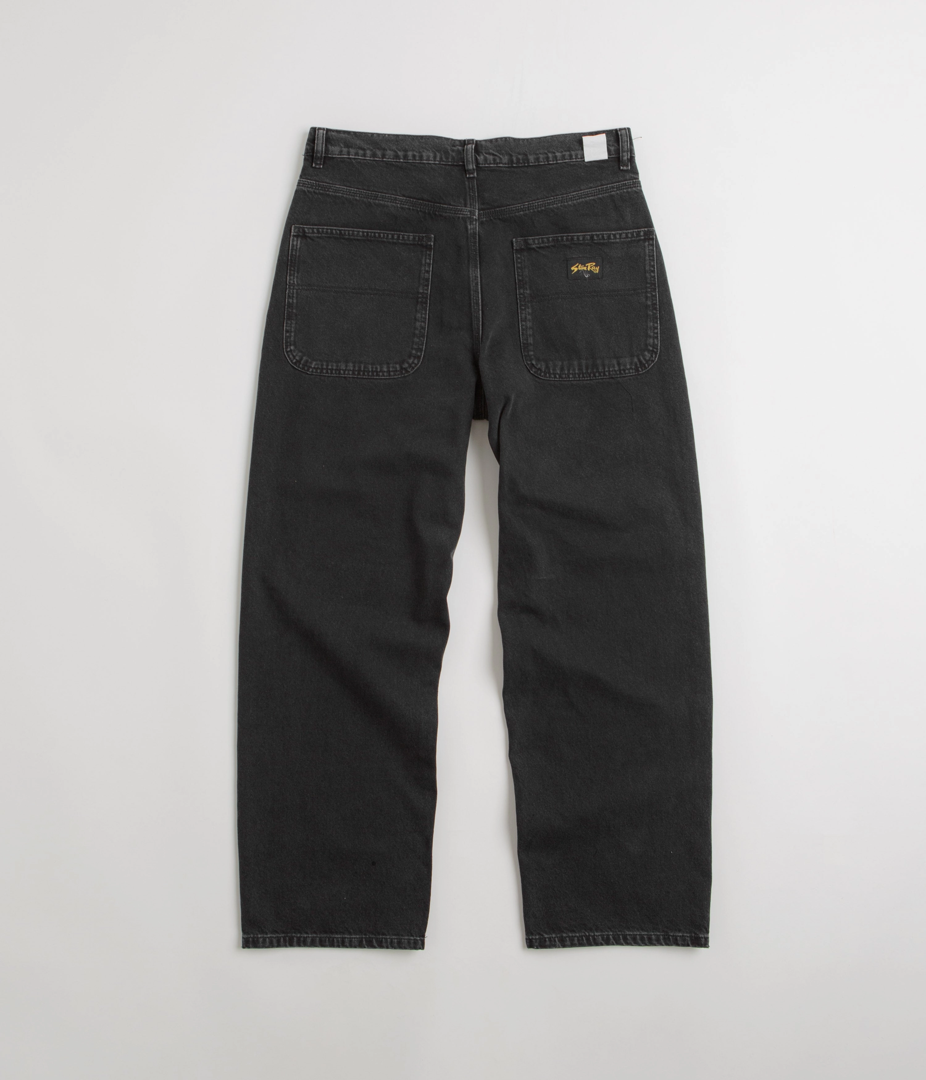 Stan Ray Wide 5 Pants - Stonewashed Black Denim Street Style