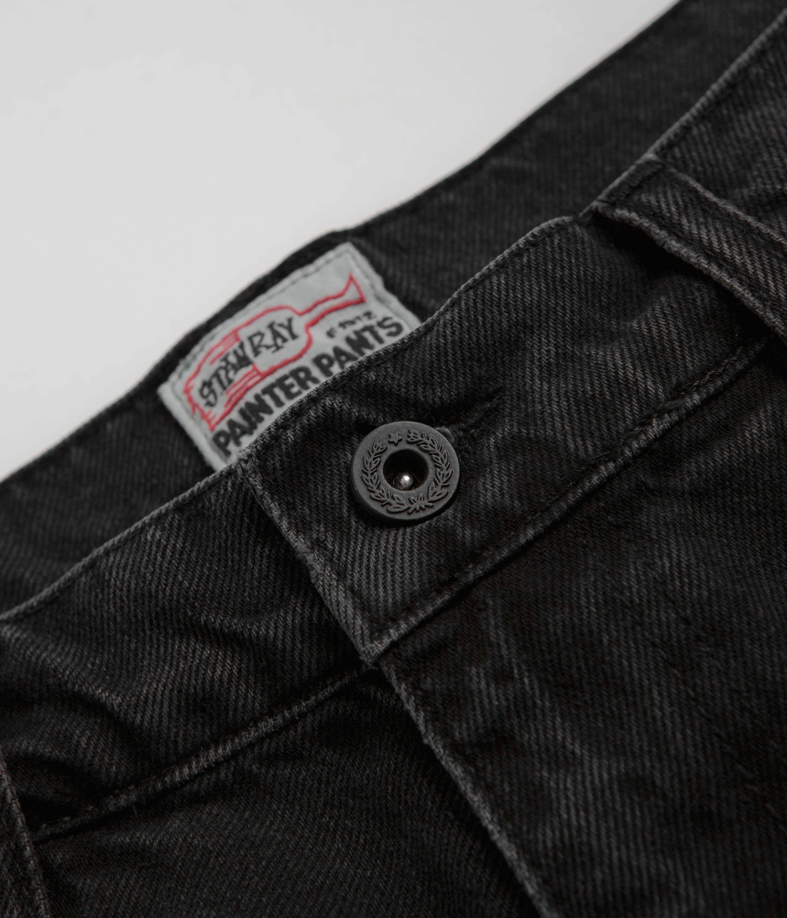 Stan Ray Wide 5 Pants - Stonewashed Black Denim StaticDissipativeFabric