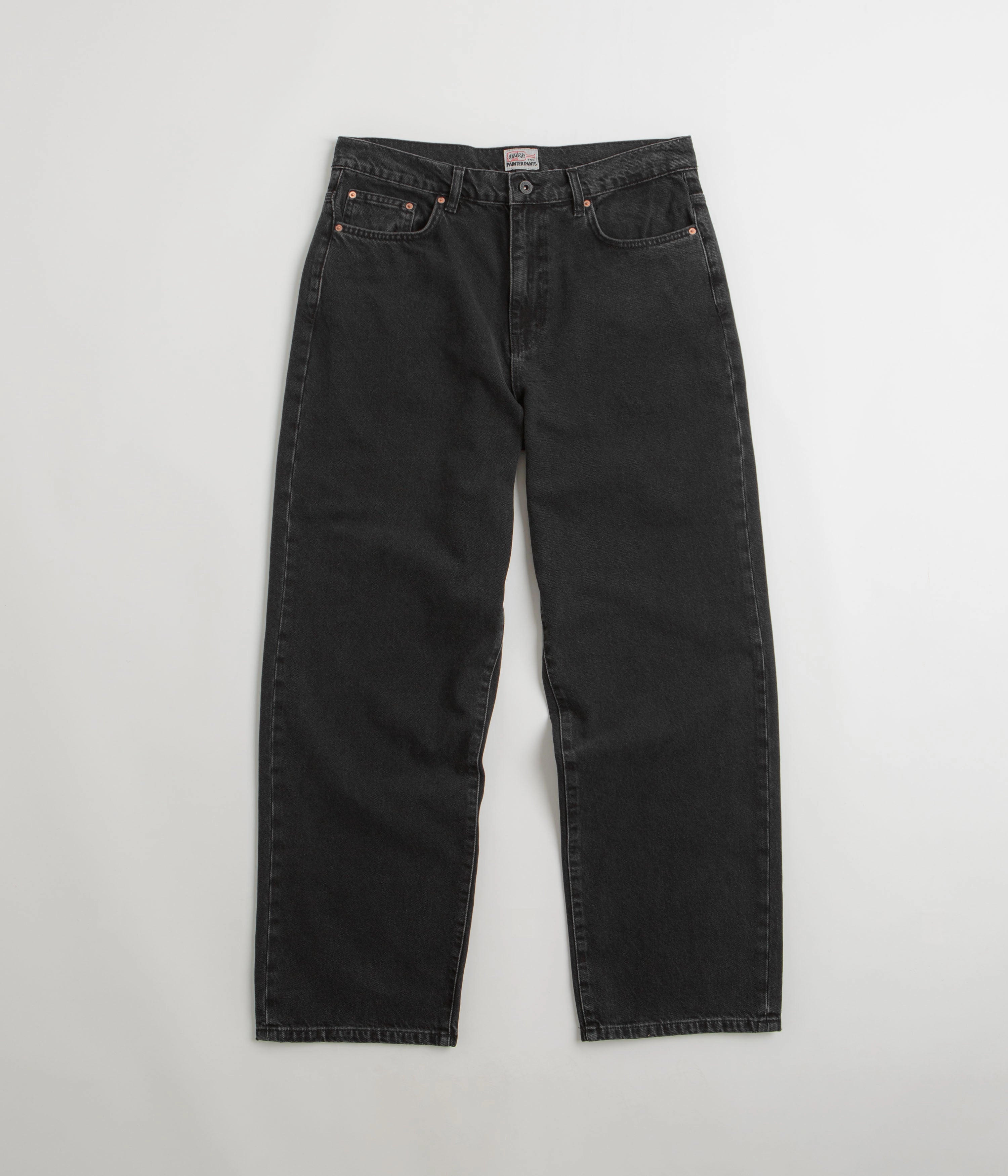 EcoFriendlyMaterial Breathable Layer Stan Ray Wide 5 Pants - Stonewashed Black Denim