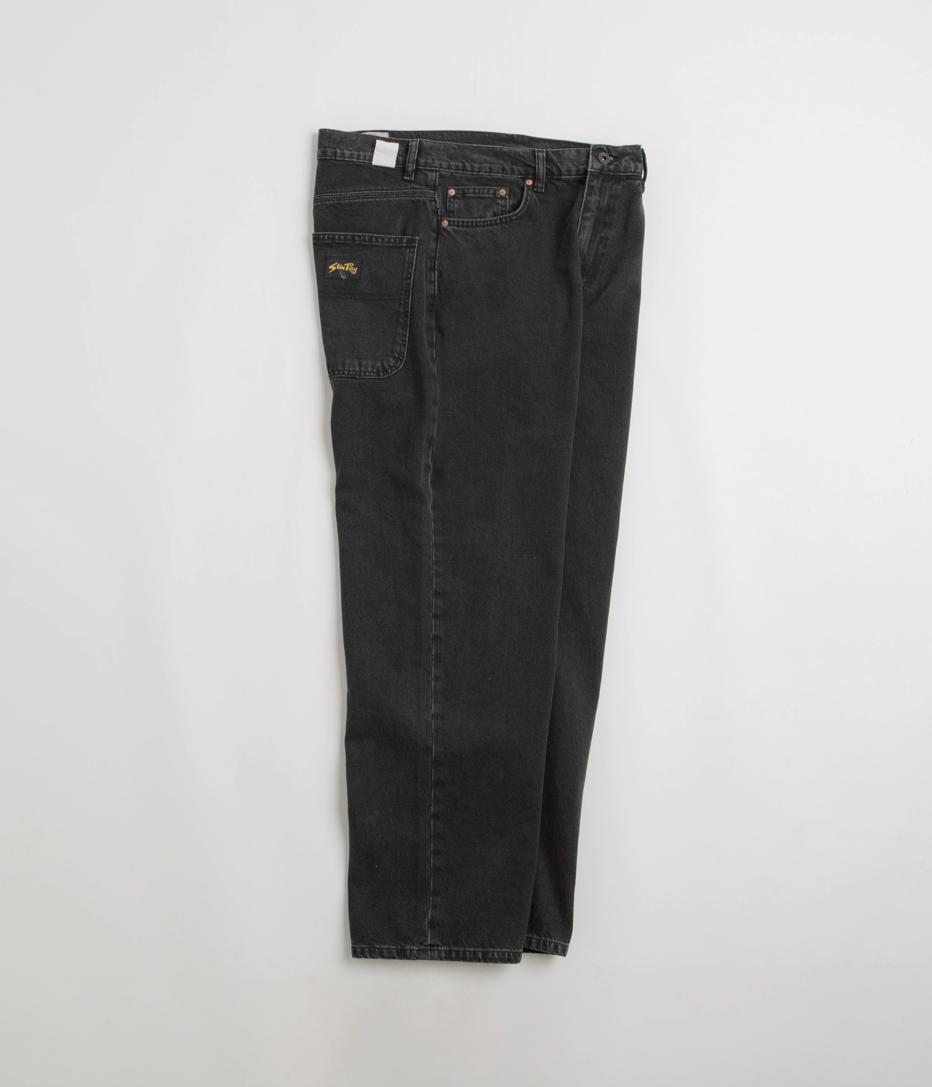 Breathable mesh lining Stan Ray Wide 5 Pants - Stonewashed Black Denim