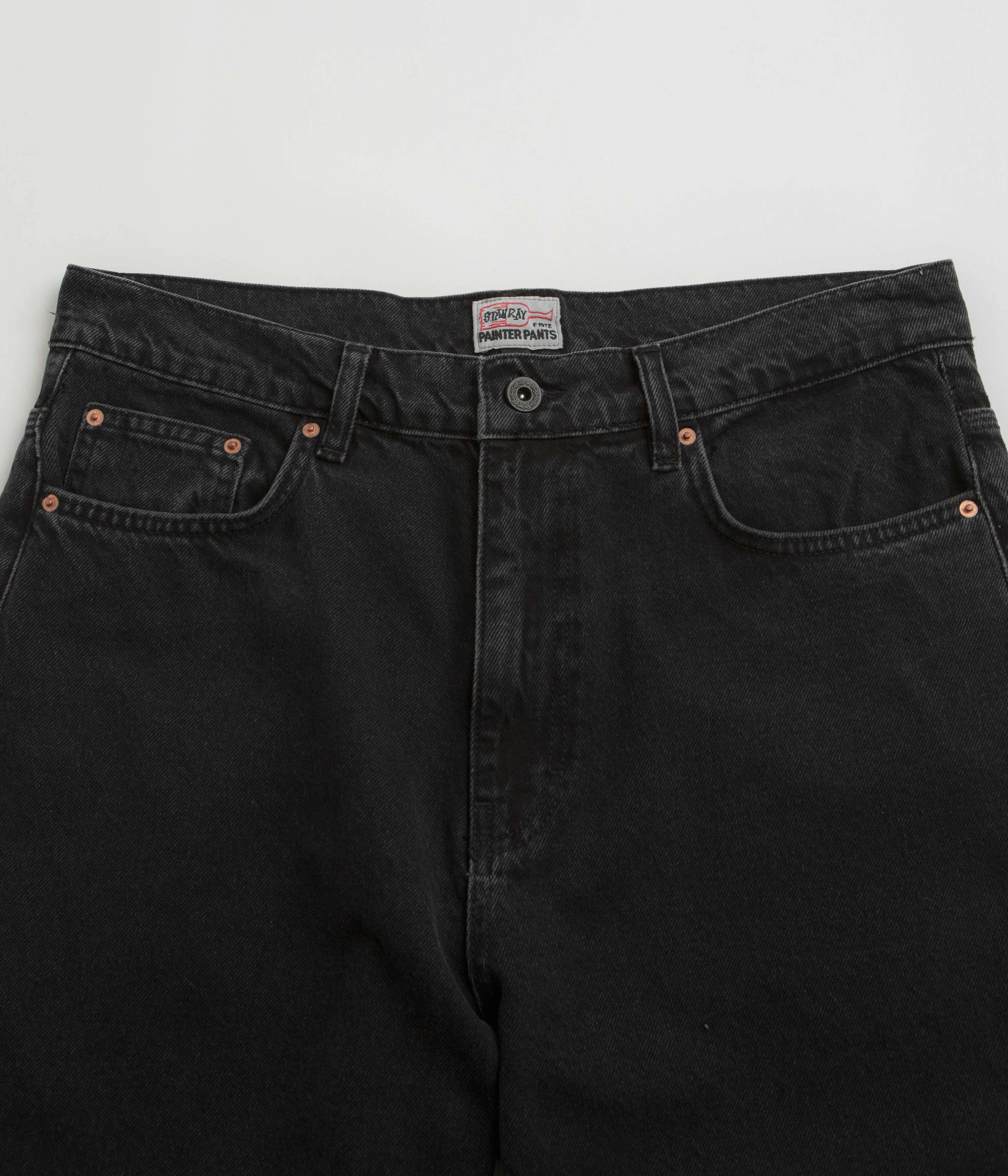 Cozy Material Modern Appeal Stan Ray Wide 5 Pants - Stonewashed Black Denim