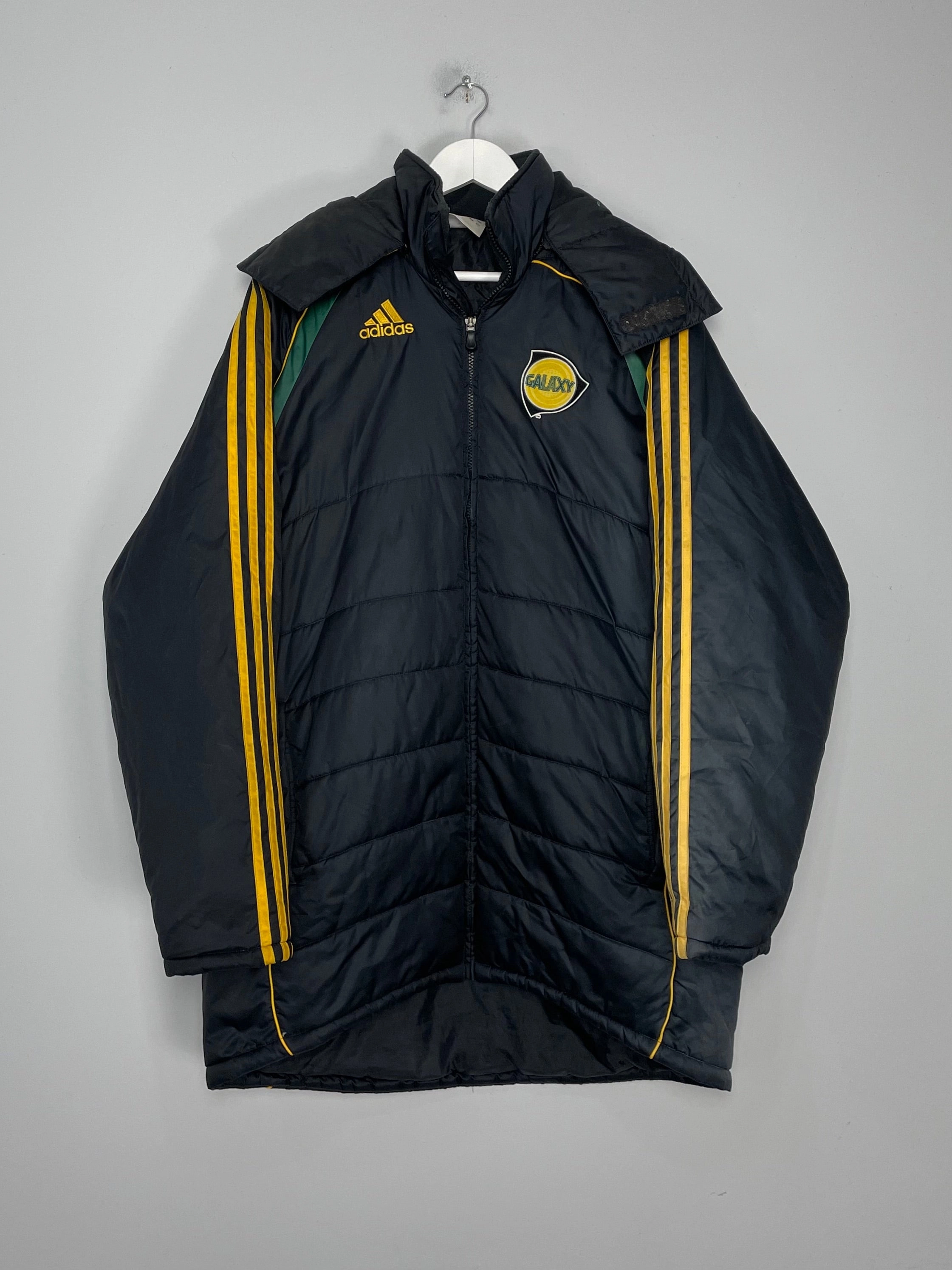 2006 LA GALAXY BENCHCOAT (M) ADIDAS AntiOdor Performance Material Flatlock Seams
