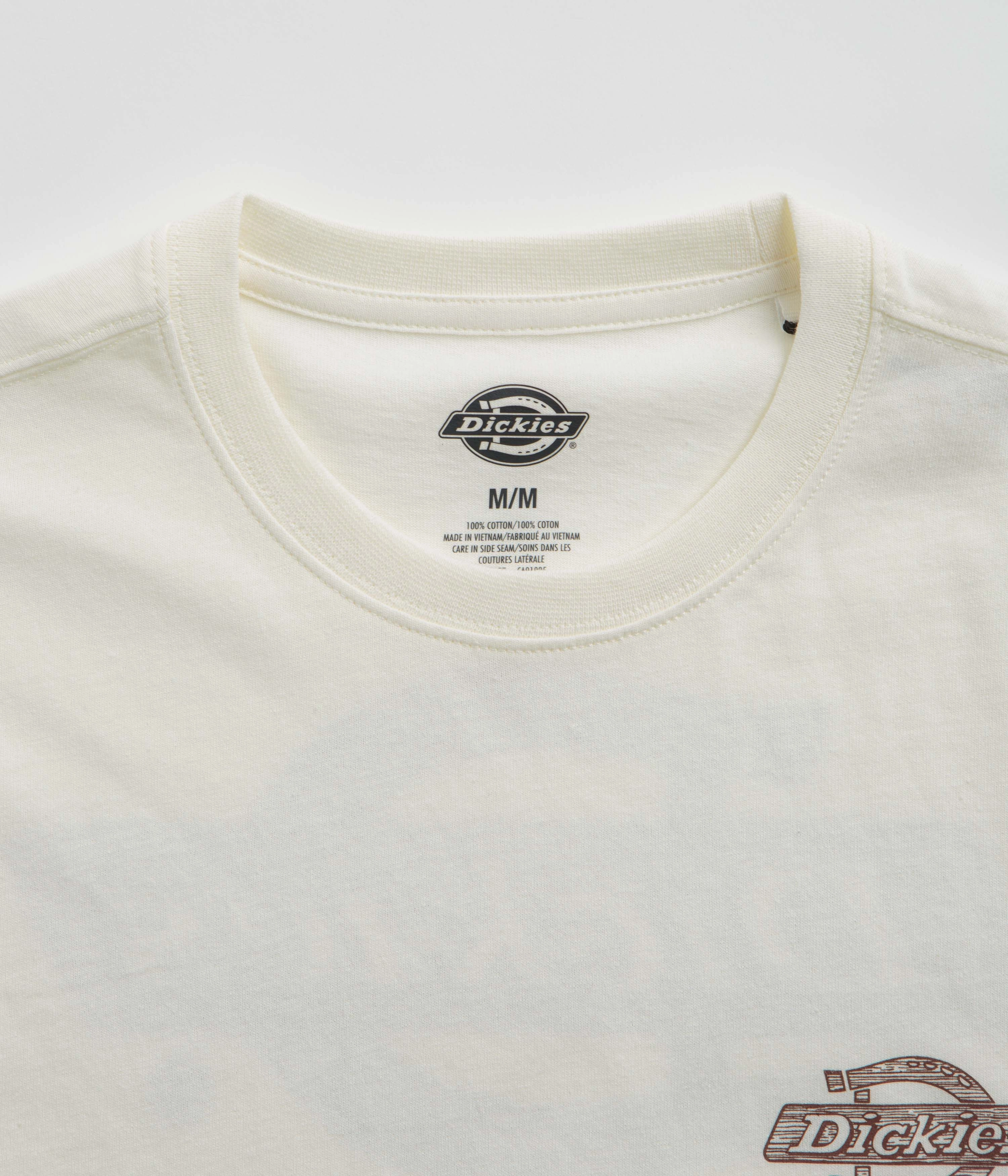 windproof Dickies Wood Logo T-Shirt - Egret