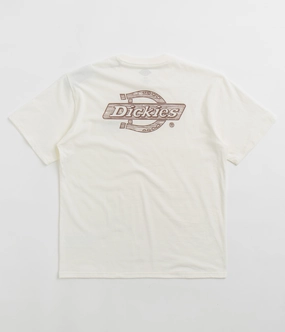 Dickies Wood Logo T-Shirt - Egret Feminine Touch Athletic Wear