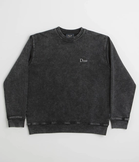 Dime Classic French Terry Crewneck Sweatshirt - Faded Black Urban Layer Layer Active