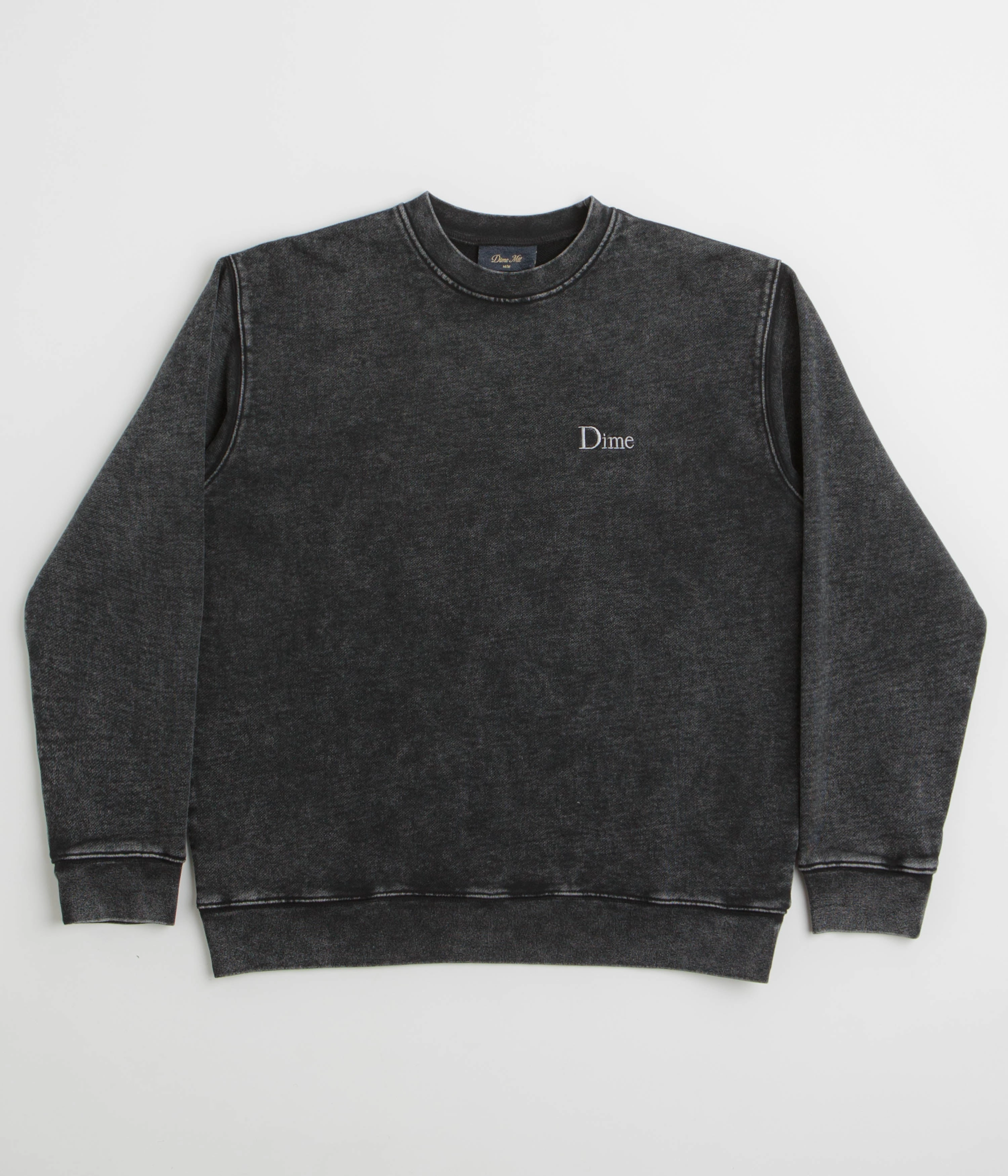 Dime Classic French Terry Crewneck Sweatshirt - Faded Black Urban Layer Layer Active