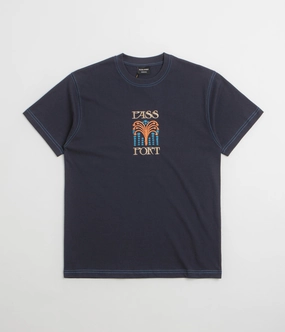 Pass Port Roman Candle T-Shirt - Navy Non Irritating Tags