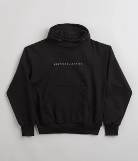 Poetic Collective Ninja Hoodie - Black Minimalist Aesthetic Golf wear