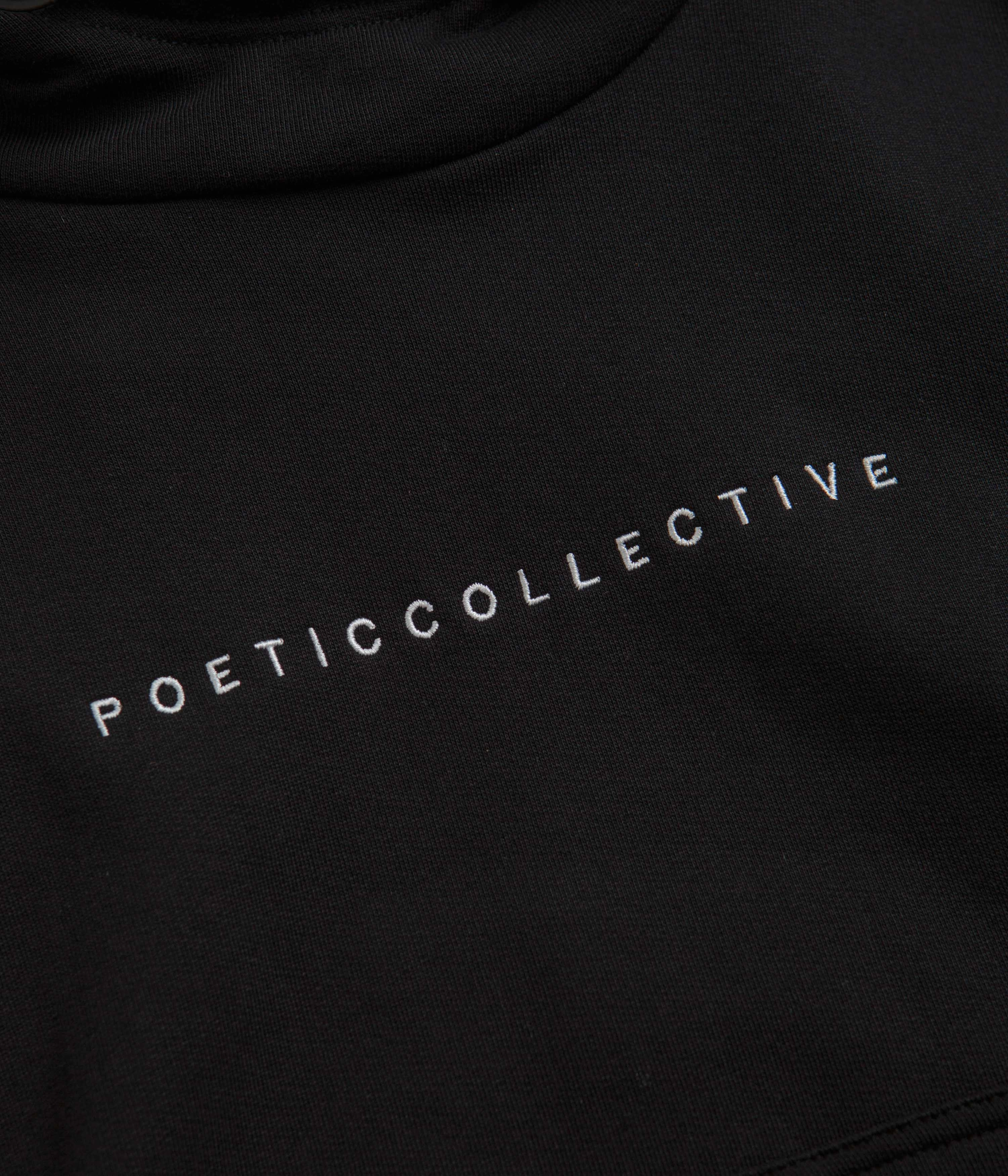 Poetic Collective Ninja Hoodie - Black Double Layer Hood