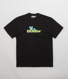 Butter Goods Rat Logo T-Shirt - Black Moisture wicking
