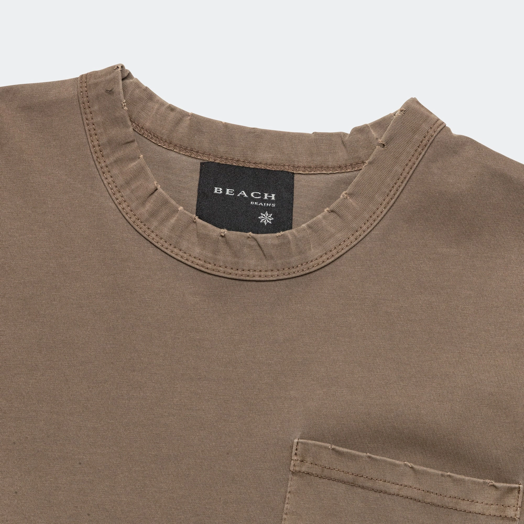 Pocket Tee - Brown Chic Style Trend