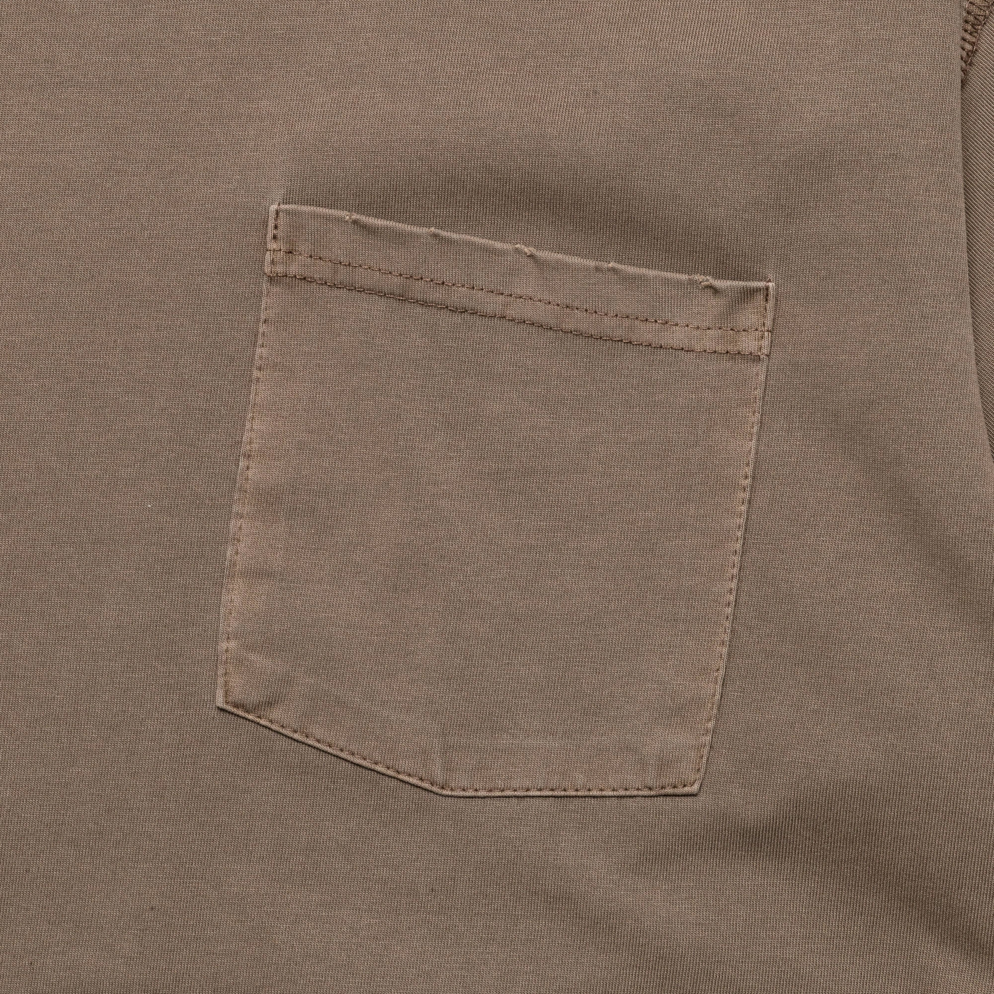 Chic Wear Pocket Tee - Brown