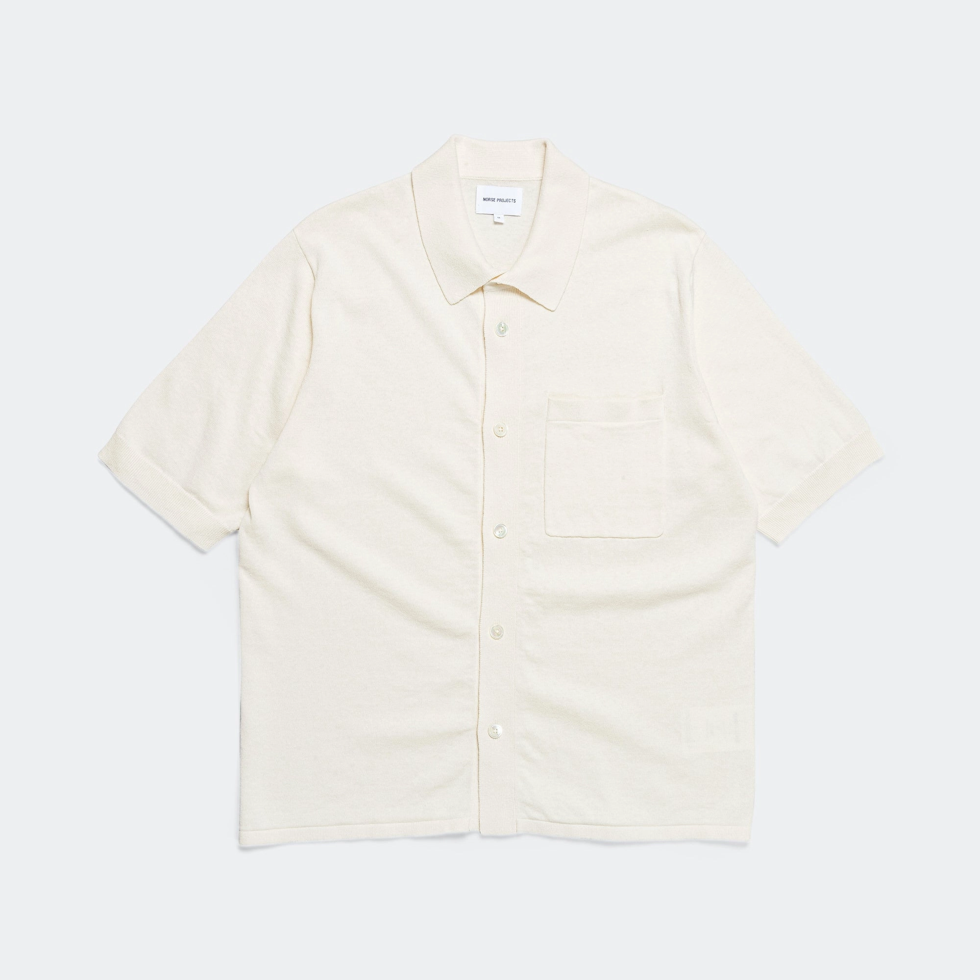 Sophisticated Look Rollo Cotton Linen SS Shirt - Kit White