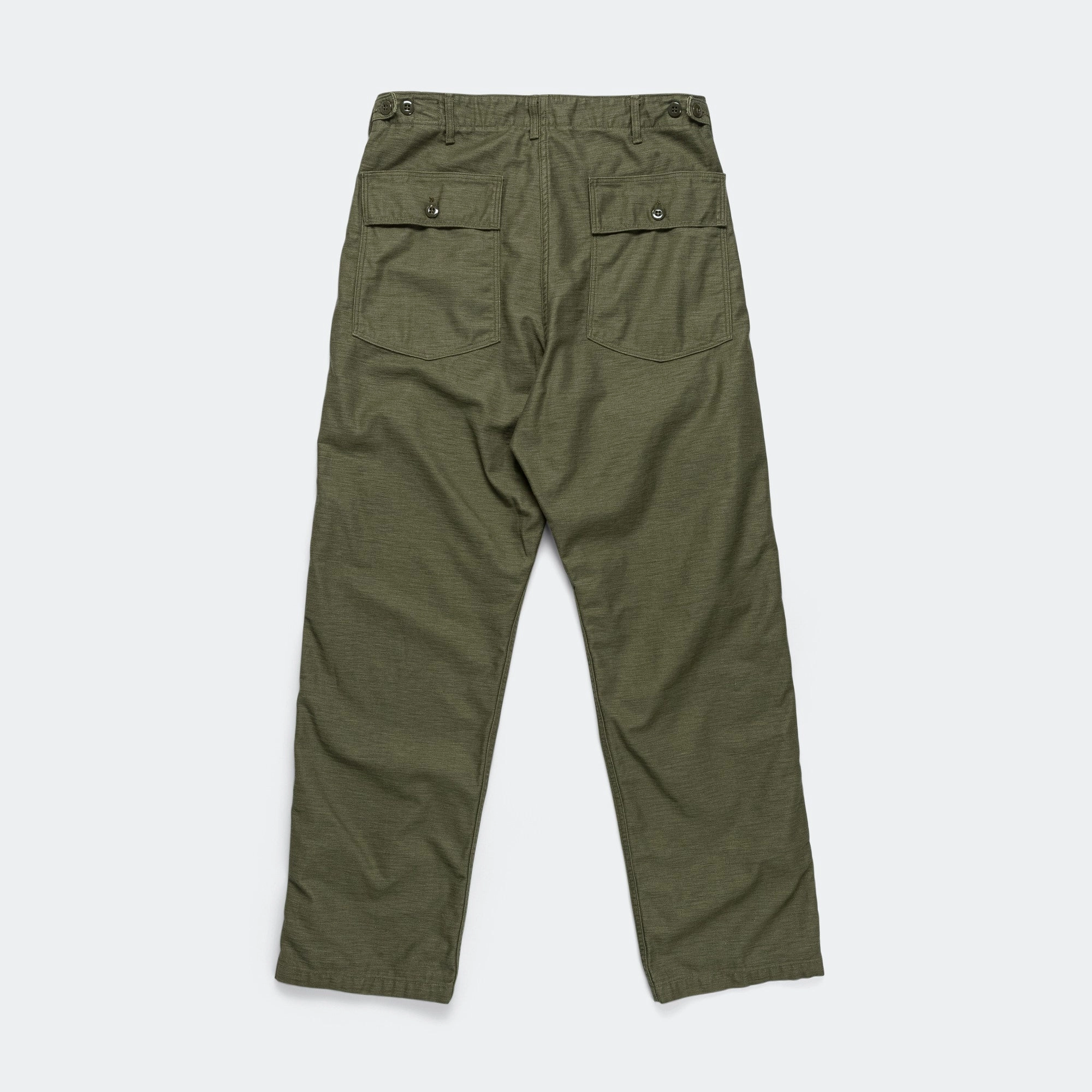 Vintage Fit Fatigue Pants - Dark Olive Tear Resistant Functional Look
