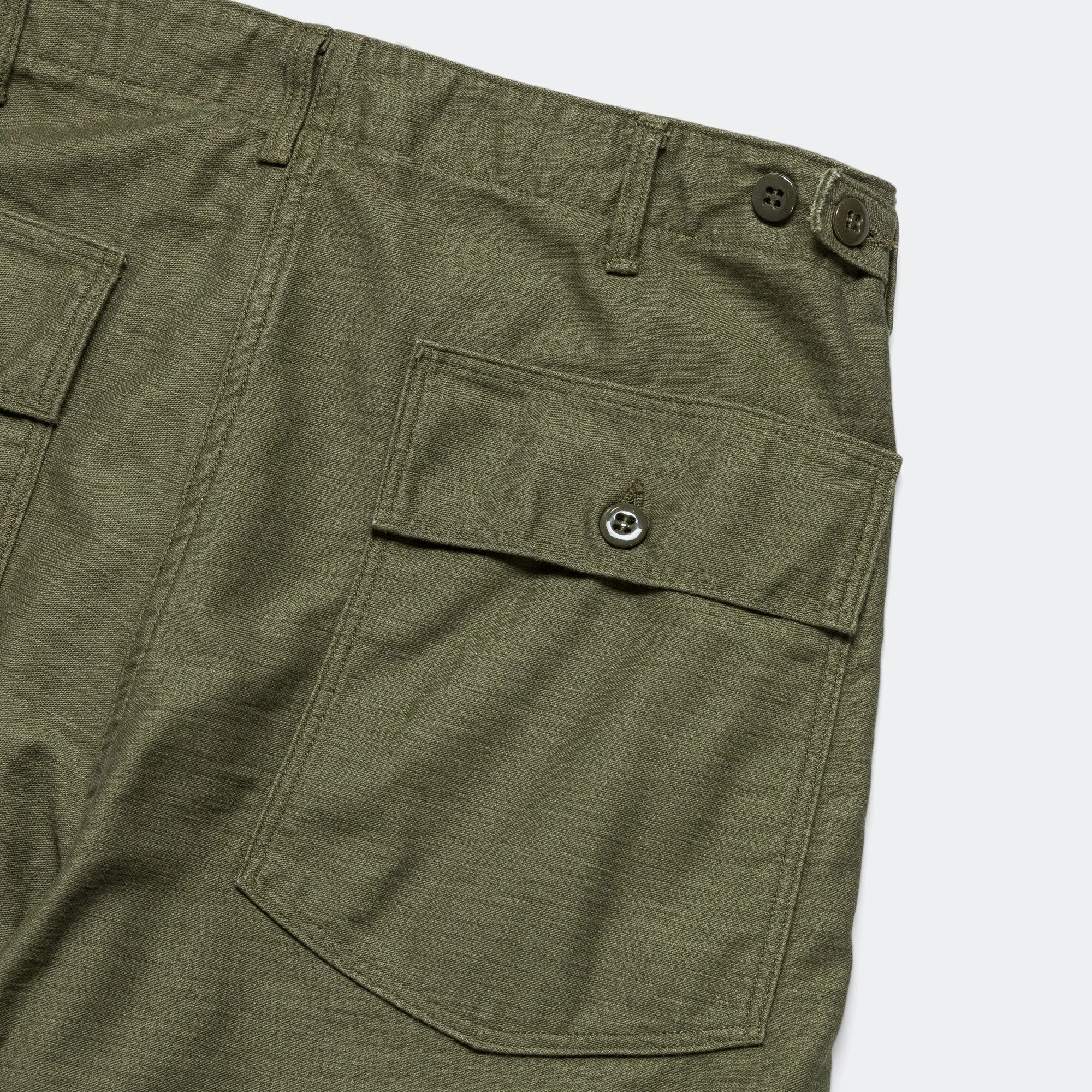 Vintage Fit Fatigue Pants - Dark Olive ReflectiveAccentDetails Stretchable