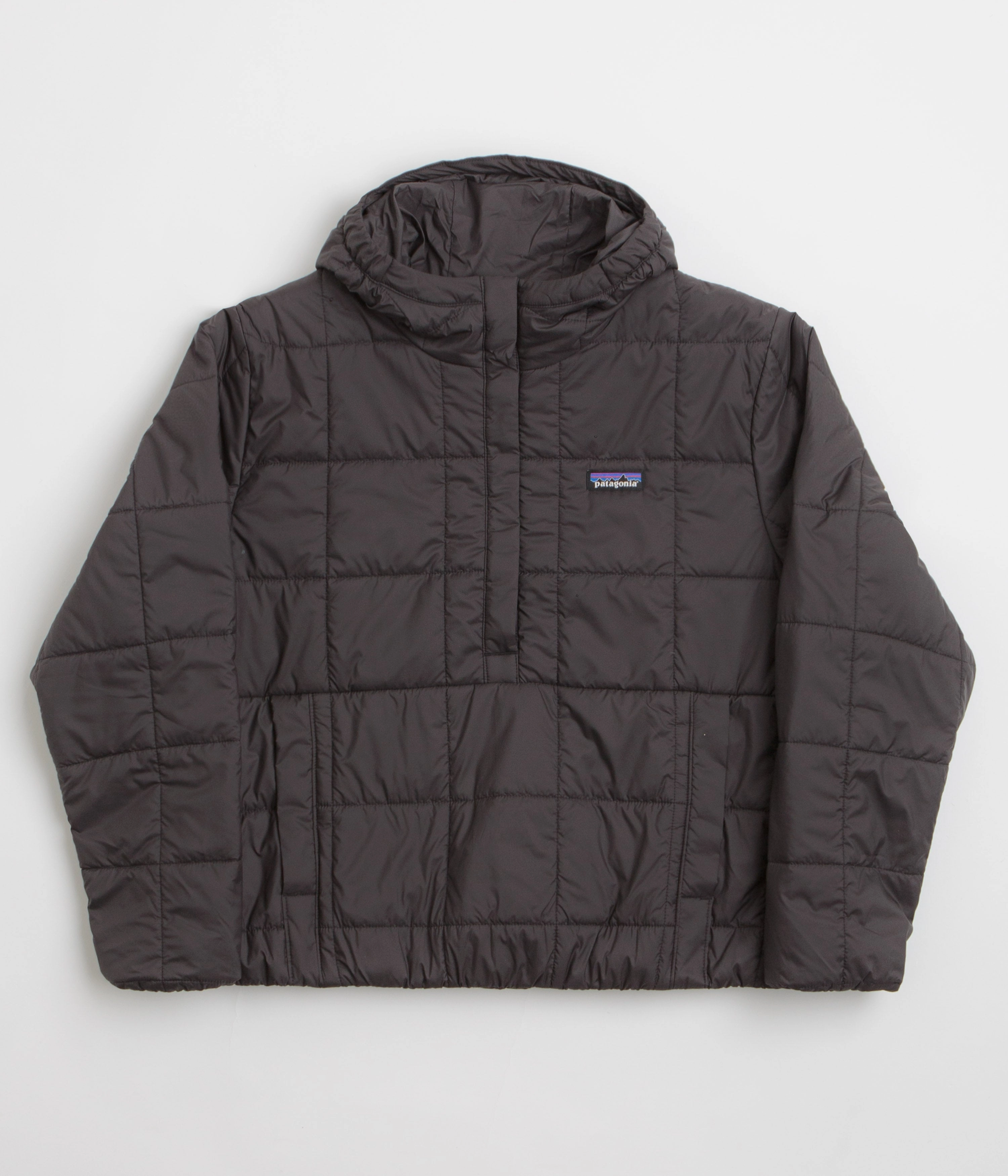 SoftLining Insulated Core Patagonia Womens Light Gust Hooded Pullover Jacket - Black