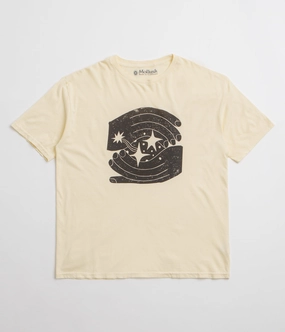 Cross Grain Knit Mollusk Space Hands T-Shirt - Super Natural