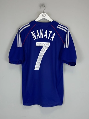 2002 JAPAN NAKATA #7 HOME SHIRT (L) ADIDAS Easy Flow Mesh Paneling
