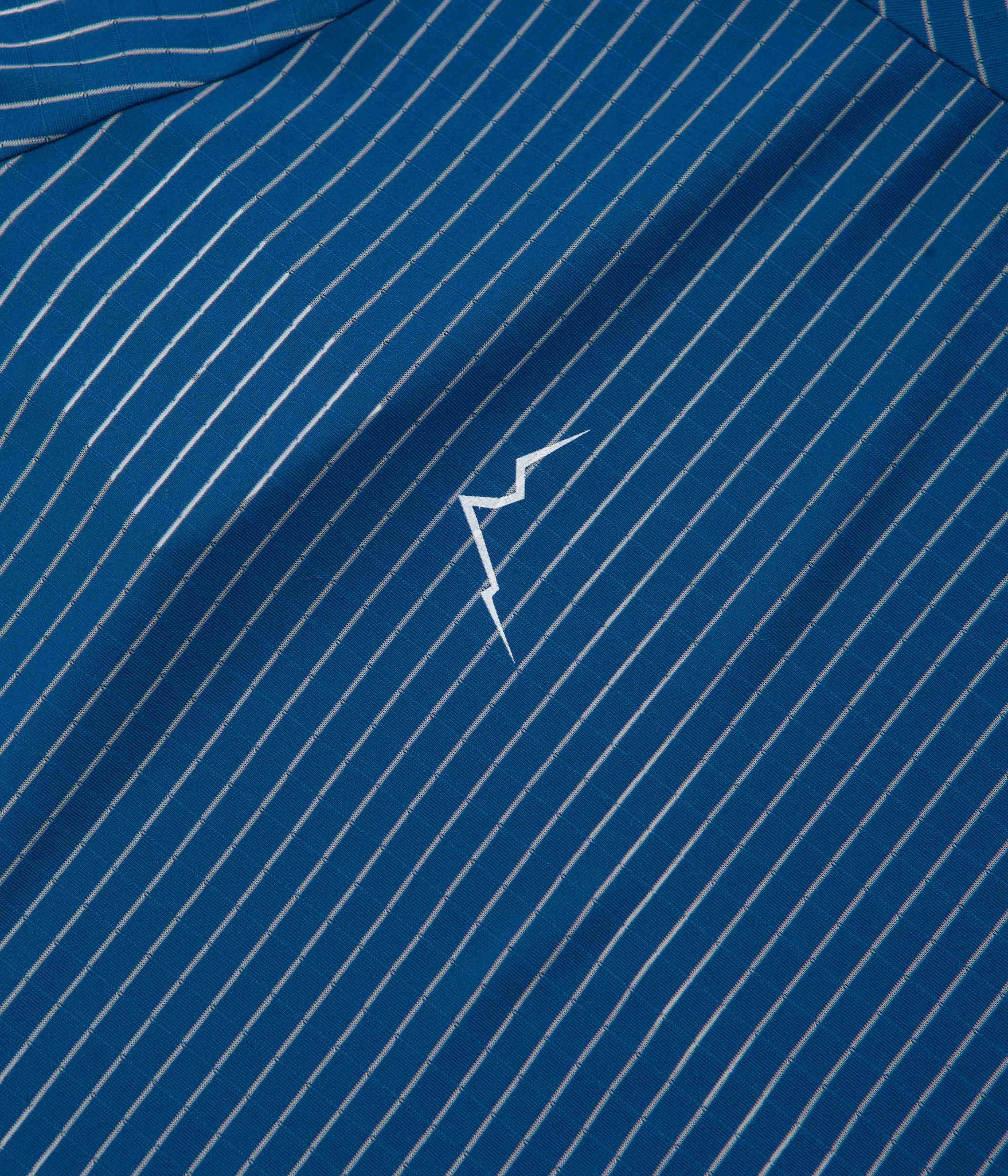 Cayl Stripe Logo T-Shirt - Blue fade resistant color