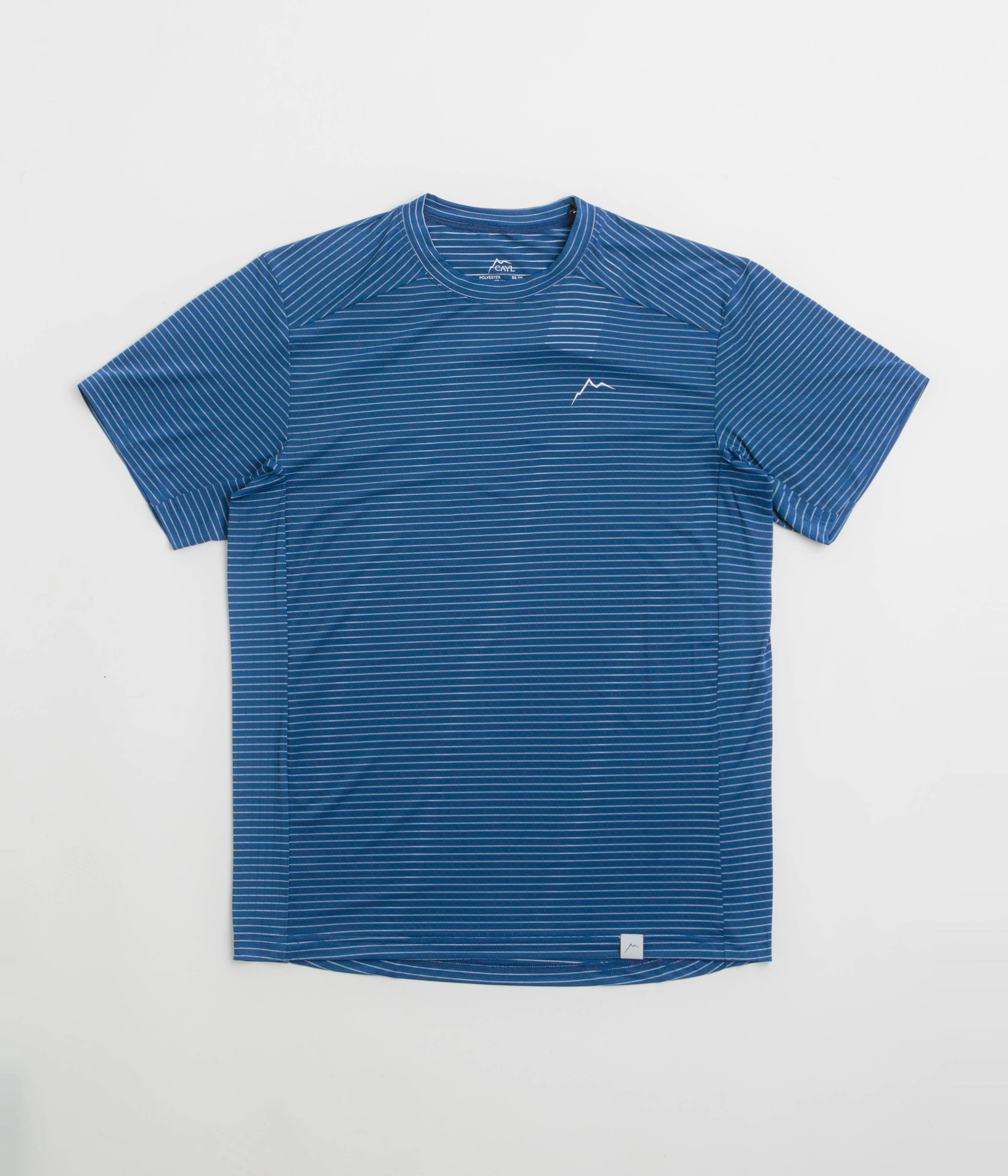 Cayl Stripe Logo T-Shirt - Blue Unisex Fit