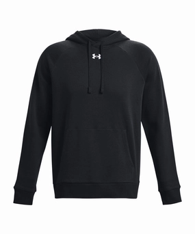 Yak like UA Rival Fleece Hoodie | BLACK/WHITE