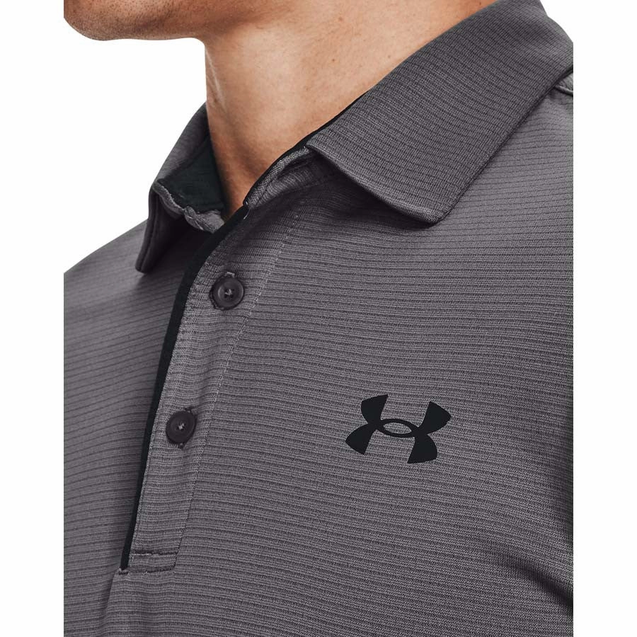 Comfortable Outfit Professional Layers UA Tech Polo | BLACK/GRAPHITE
