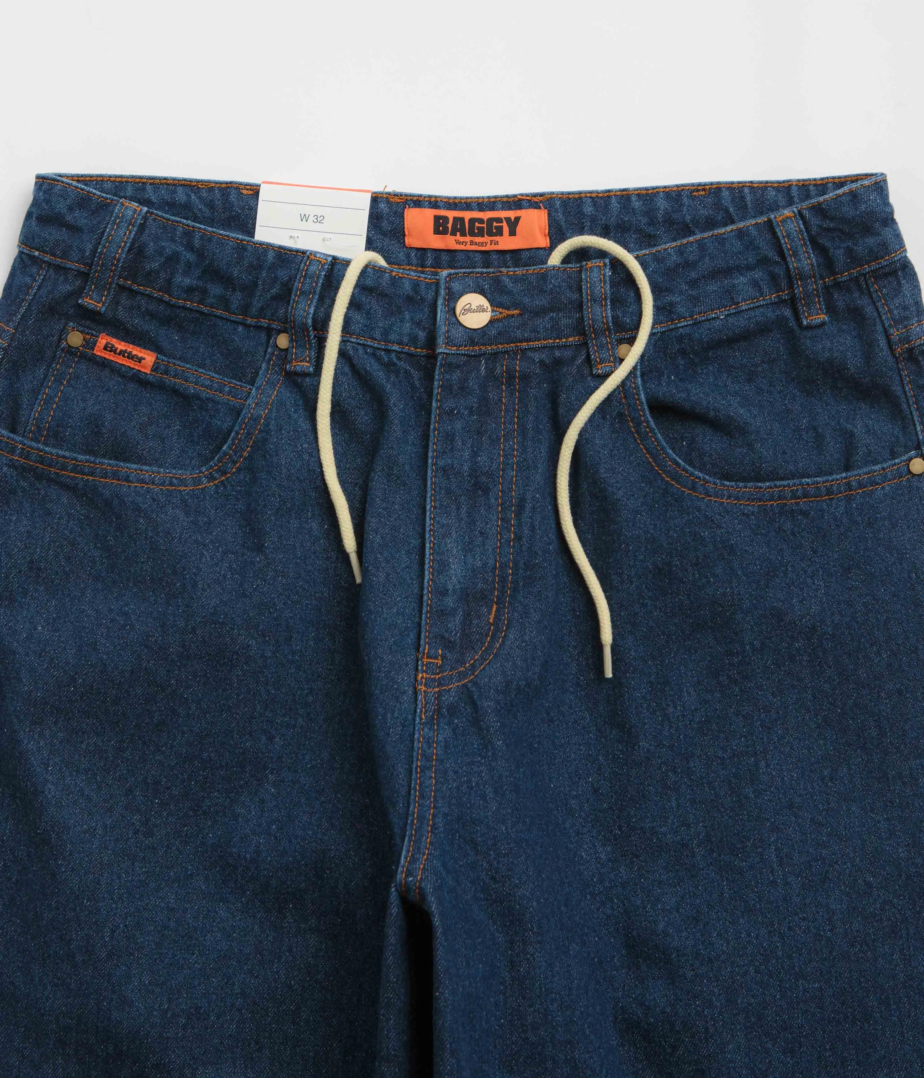 Suitable Fit Universal Favorite Butter Goods Baggy Jeans - Dark Indigo