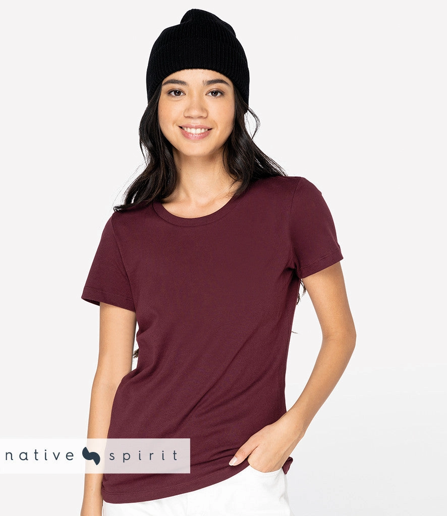 Sporty Style Native Spirit Ladies T-shirt | WHITE