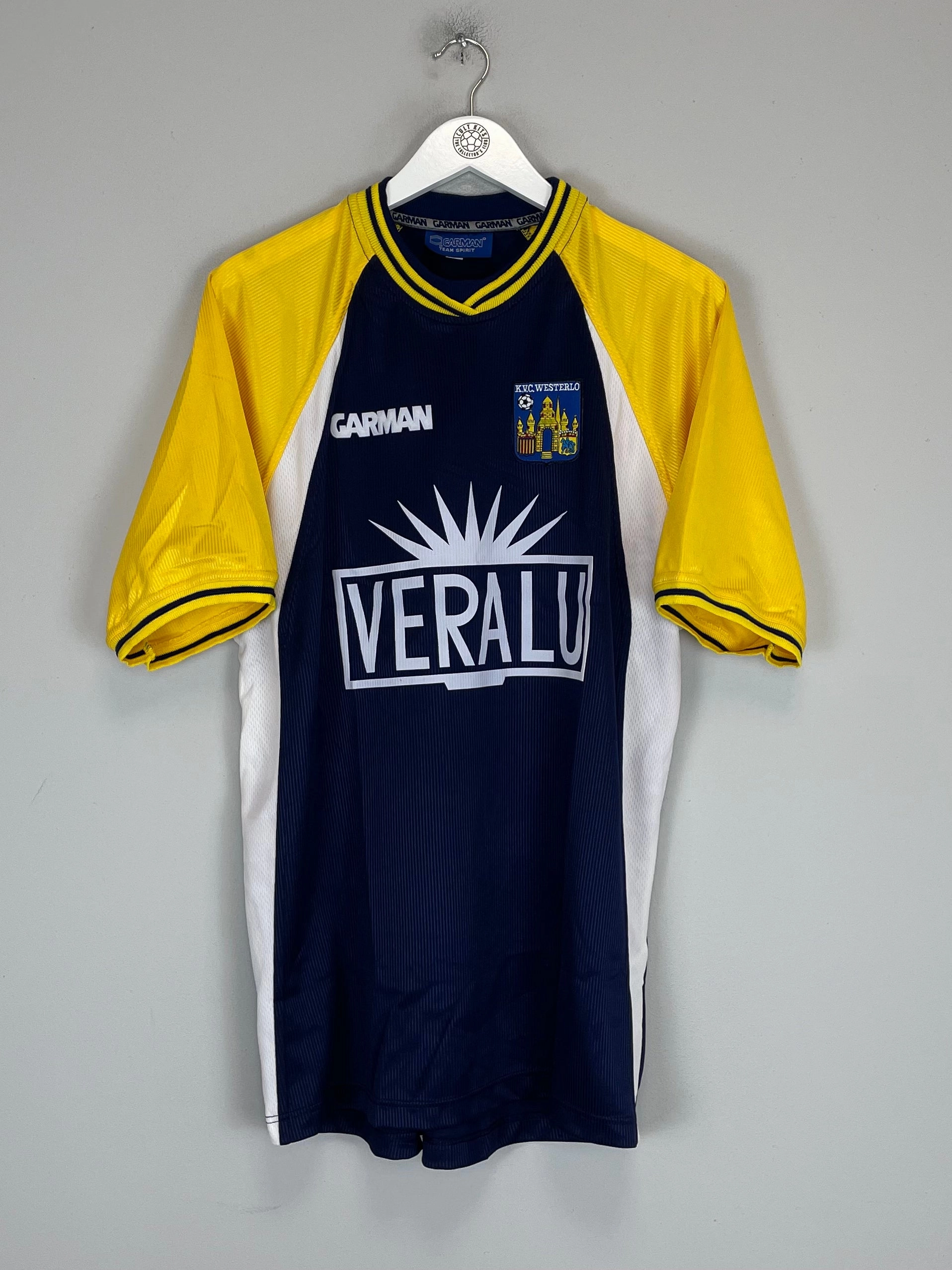2003/04 KVC WESTERLO *MINT* HOME SHIRT (XL) GARMAN Smooth Silicone Gripper