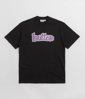 Butter Goods Swirl T-Shirt - Black / Purple Chic Style