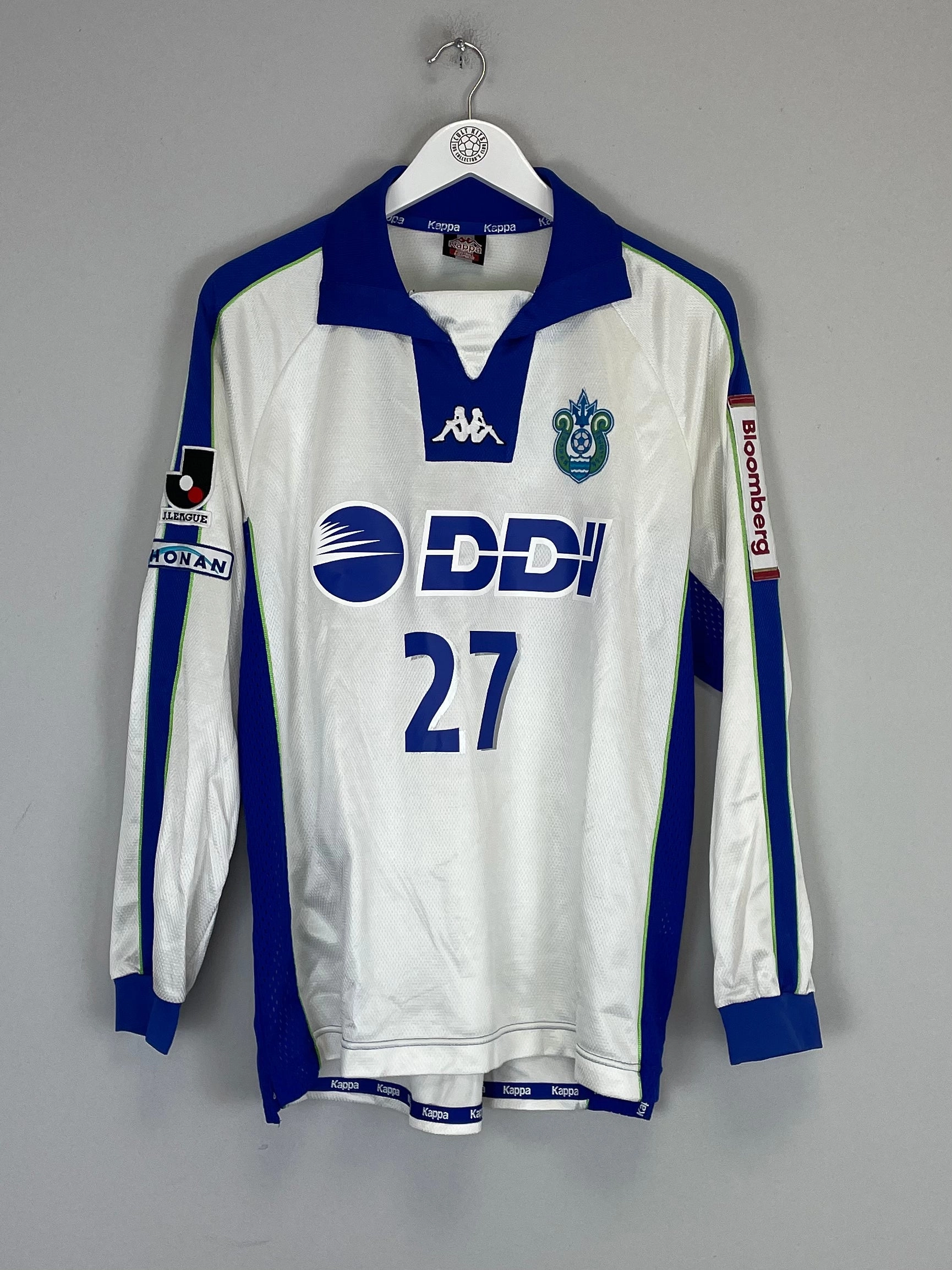 1999 SHONAN BELLMARE #27 L/S AWAY SHIRT (L) KAPPA Durable Performance