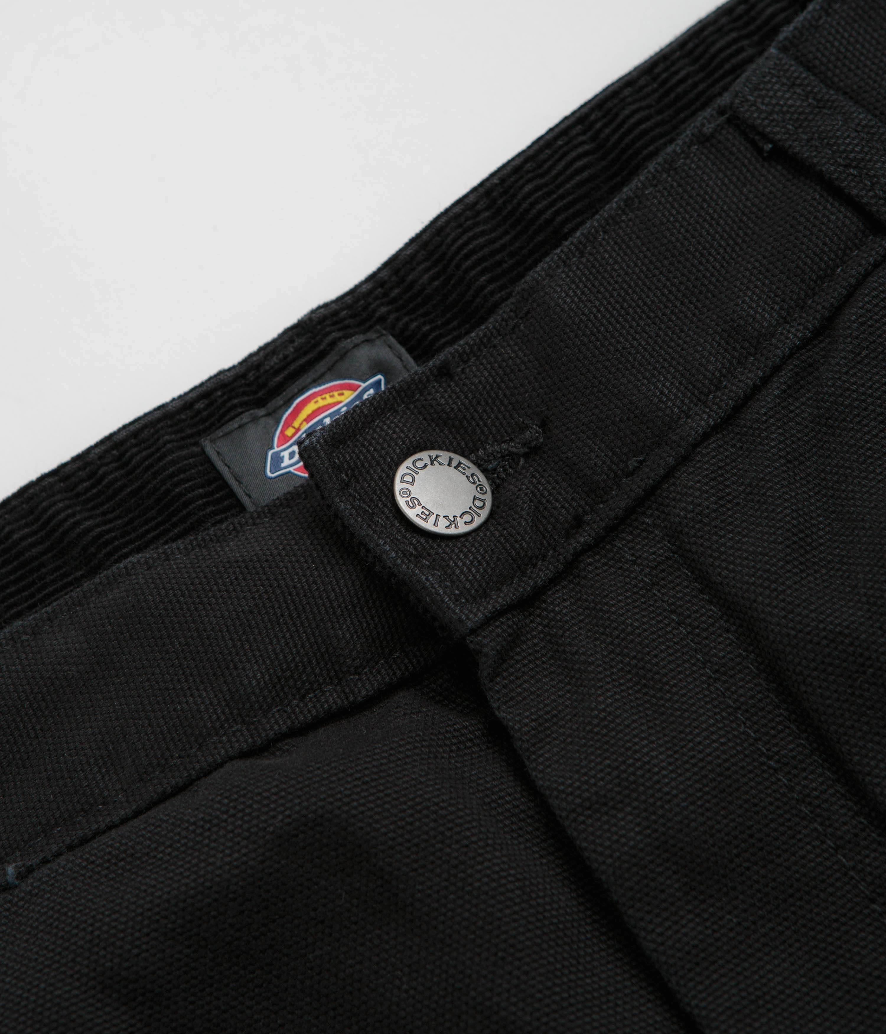 Dickies Duck Canvas Utility Pants - Stone Washed Black Stretch Fabric