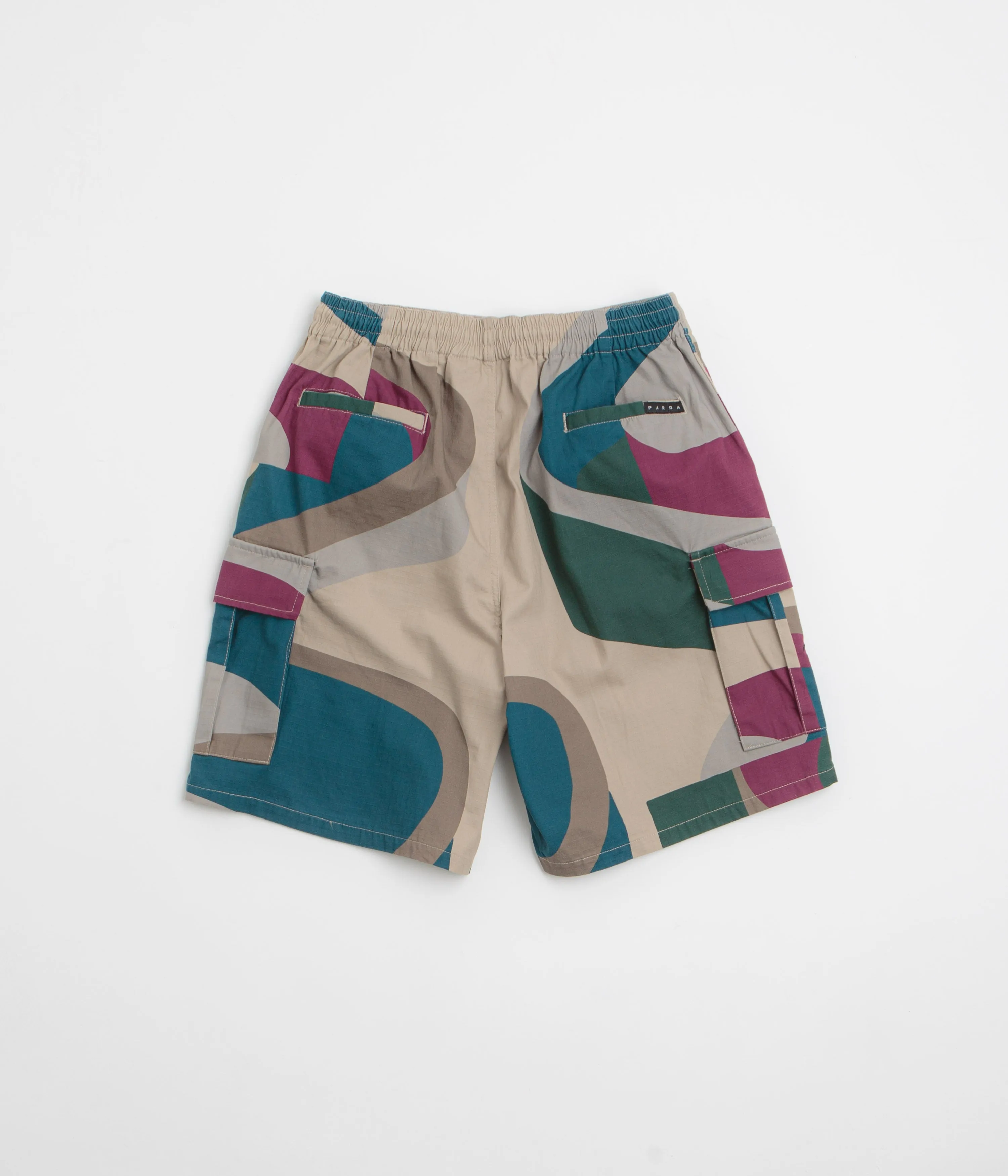 Snag Free Fabric by Parra The Wall Camo Shorts - Sand