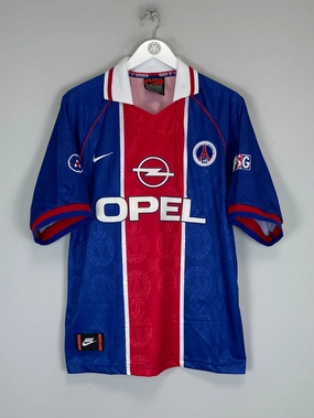 Slim Finish Bold Colorway 1996/97 PSG *MINT* HOME SHIRT (L) NIKE