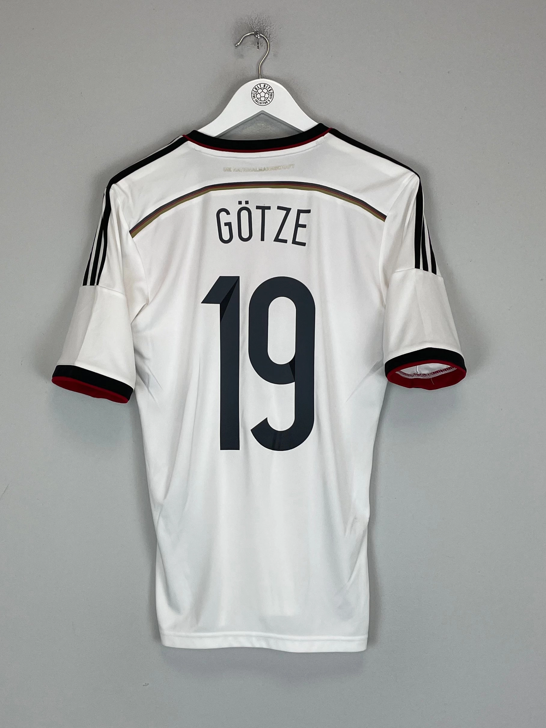 2014/15 GERMANY GOTZE #19 HOME SHIRT (S) ADIDAS Elasticated Waistband Design Streetwear Style
