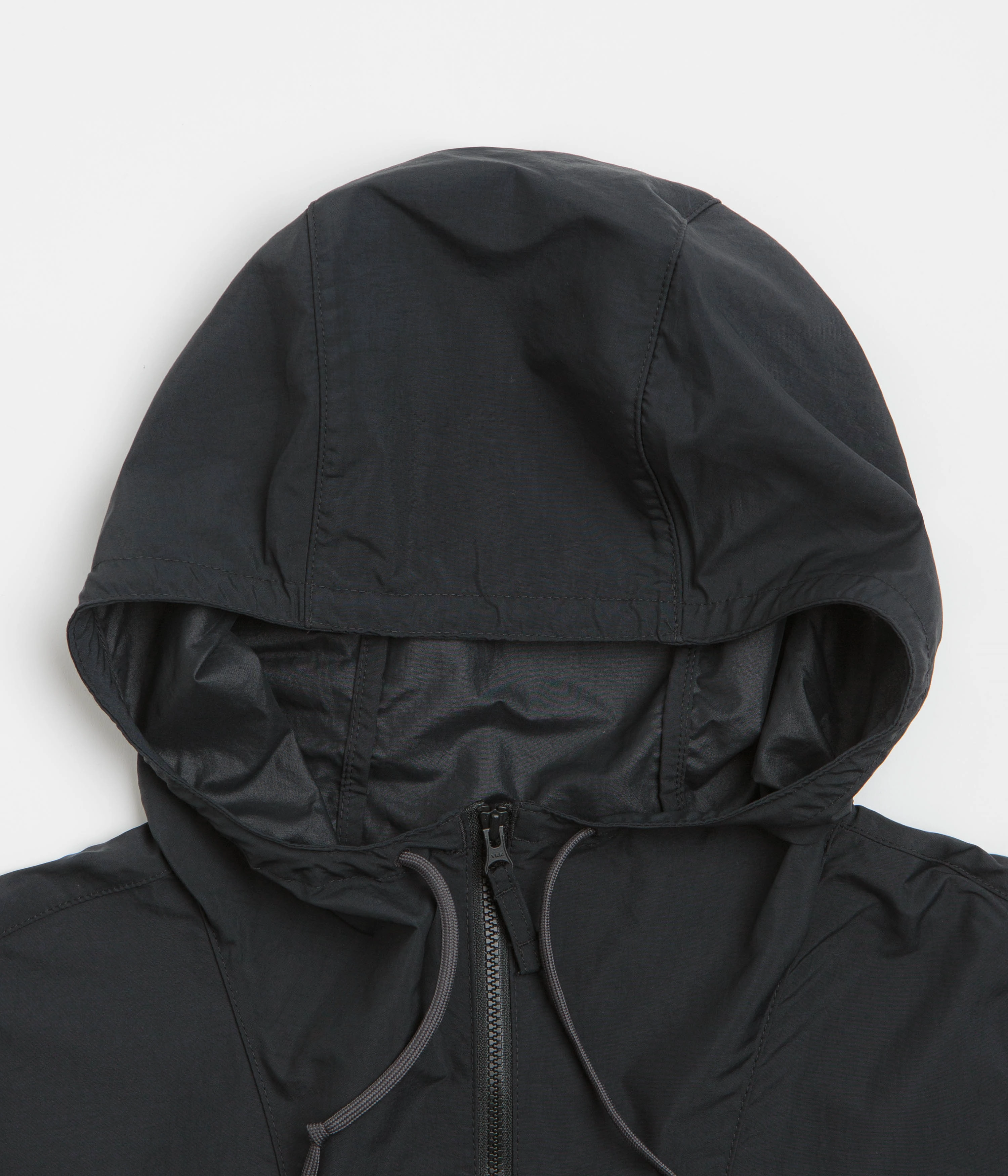 Columbia Spire Valley Hooded Windbreaker Jacket - Black / Shark half-zip Heavy Duty
