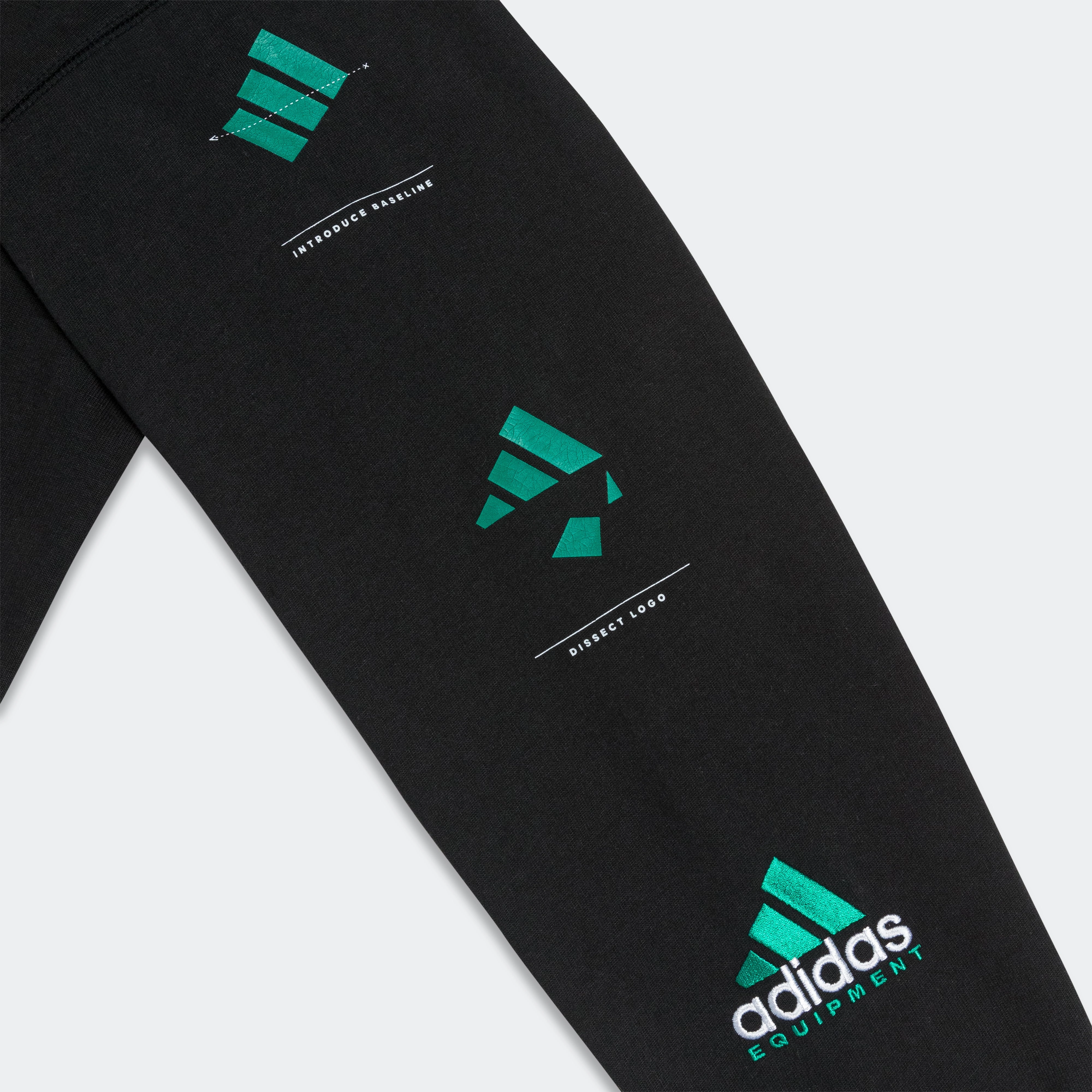 EQT LS Logo Tee - Black TearResistant Fabric Soft and Light Wear