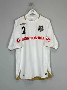 Thermoregulating Material Enhanced Durability Reinforcement 2007/08 SANTOS #2 HOME SHIRT (XL) UMBRO