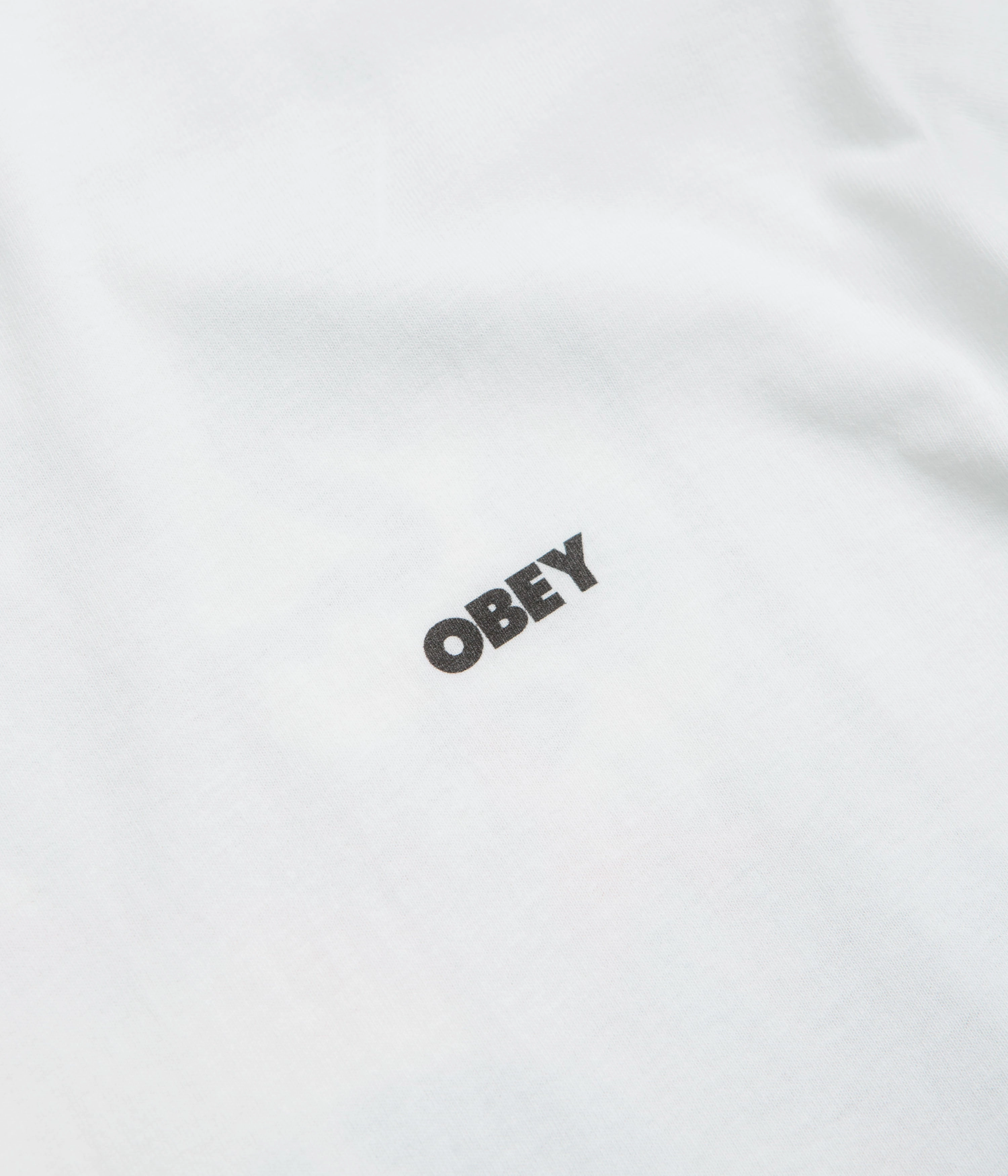 Obey Lisbon Icon T-Shirt - White Basic Wear Relaxed Torso Fit