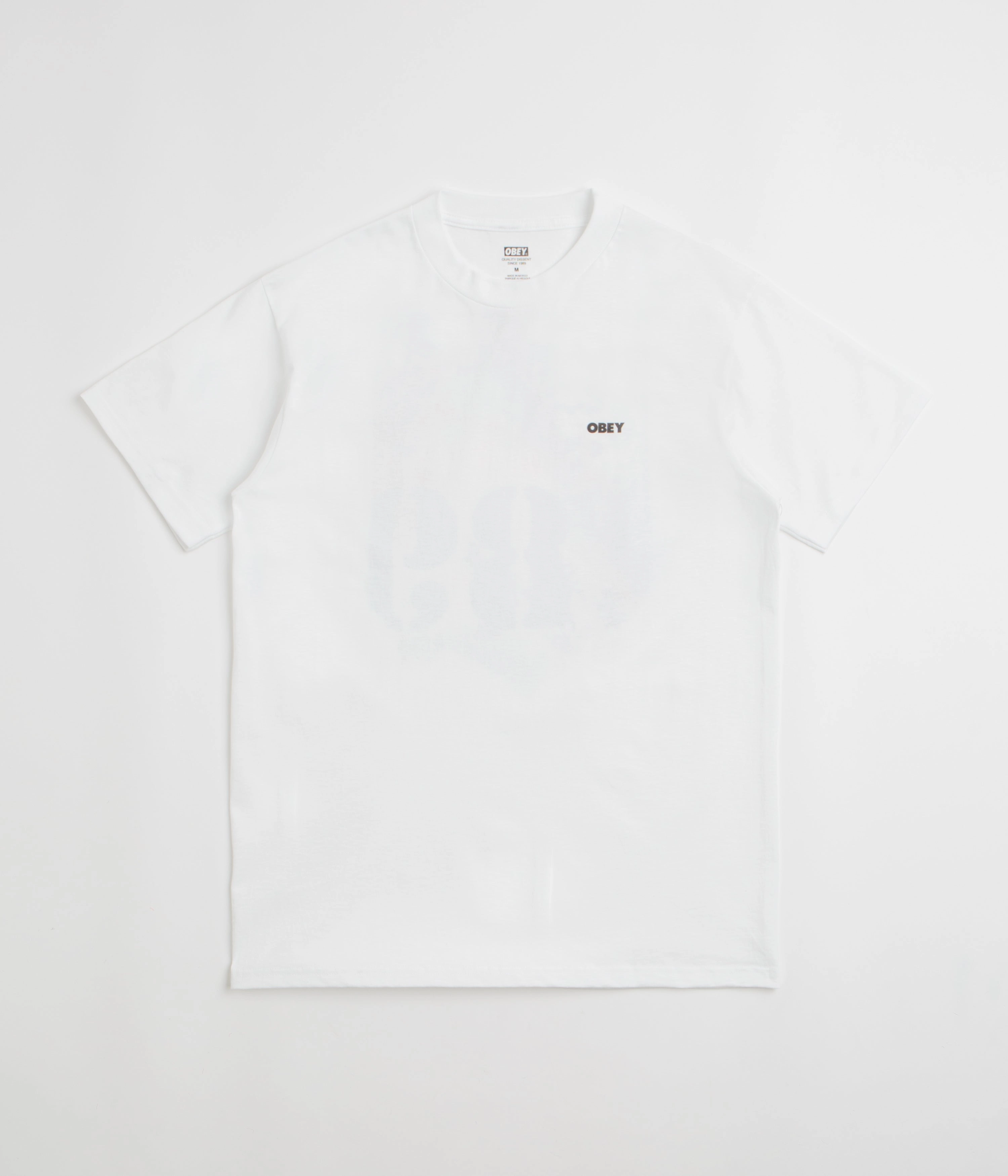 Obey Lisbon Icon T-Shirt - White Relaxing Fit